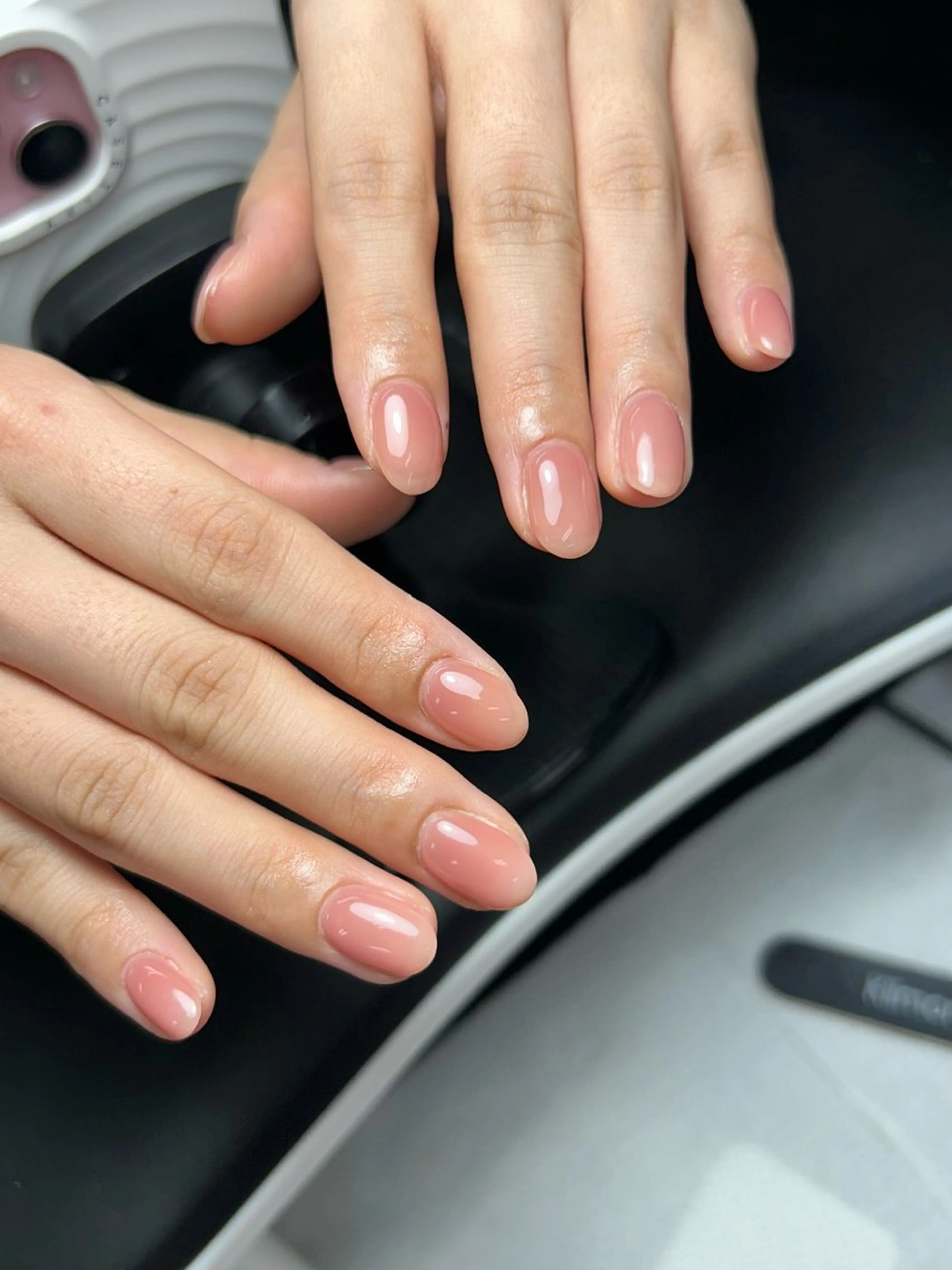 ネイル 韓国ネイル 持ち込み ニュアンスネイル ネイルチップ 冬ネイル RINN ANA.CHUOのネイルデザイン