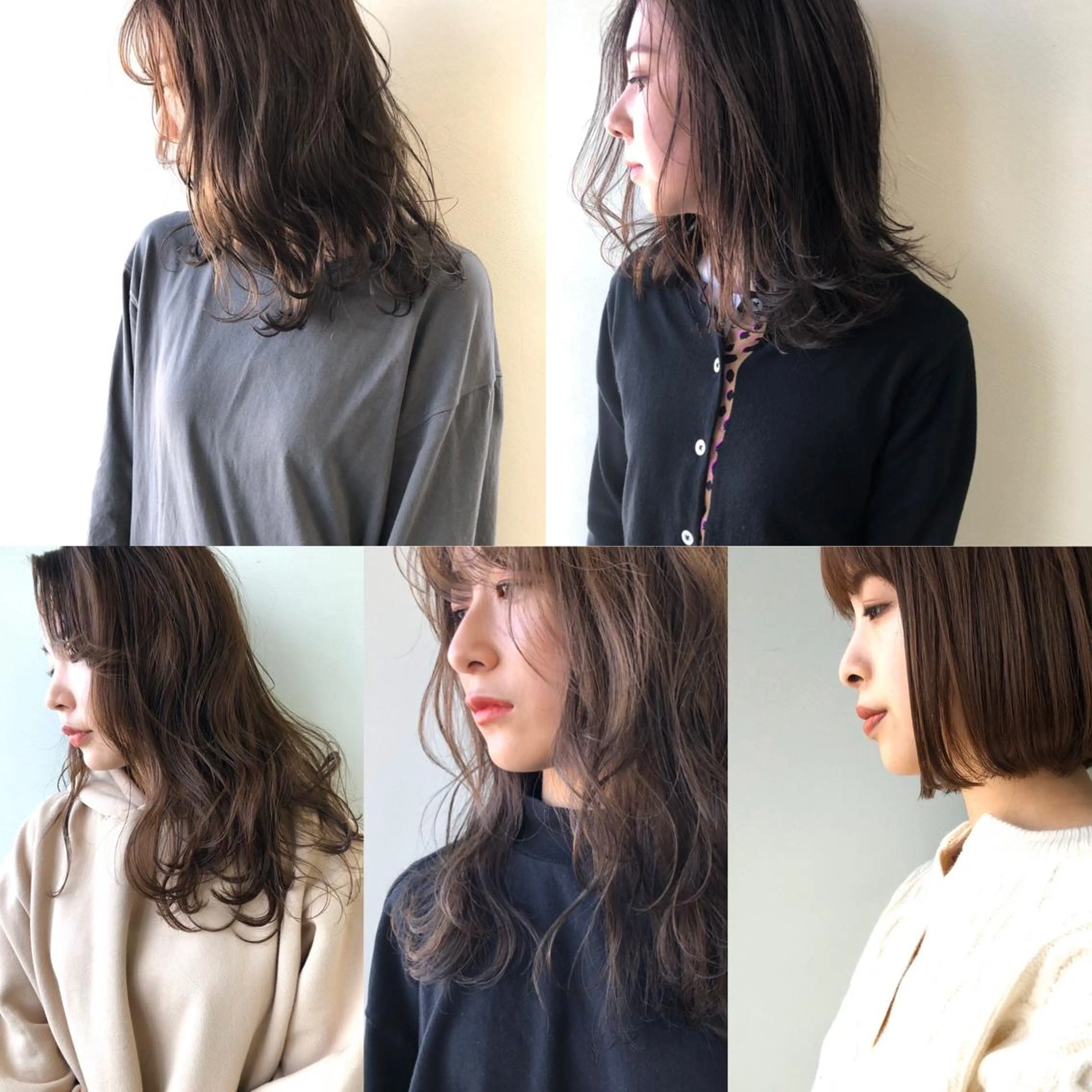 ミディアム 似合わせカット カット ヘアカラー トリートメント 小澤大輔 YOLO hairのヘアスタイル