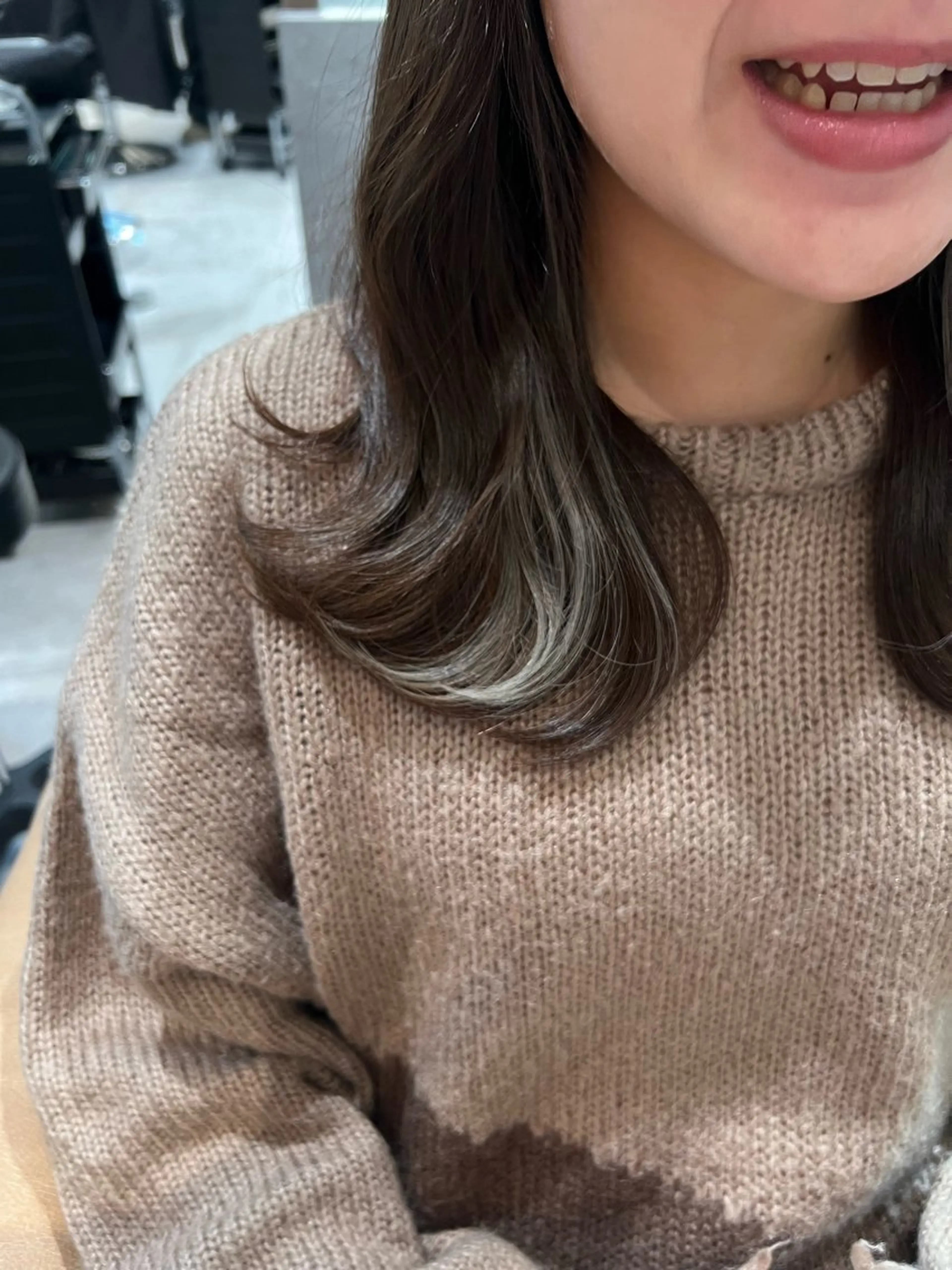 ミディアム カット ヘアカラー 代表山口ひな 髪質改善のプロのヘアスタイル