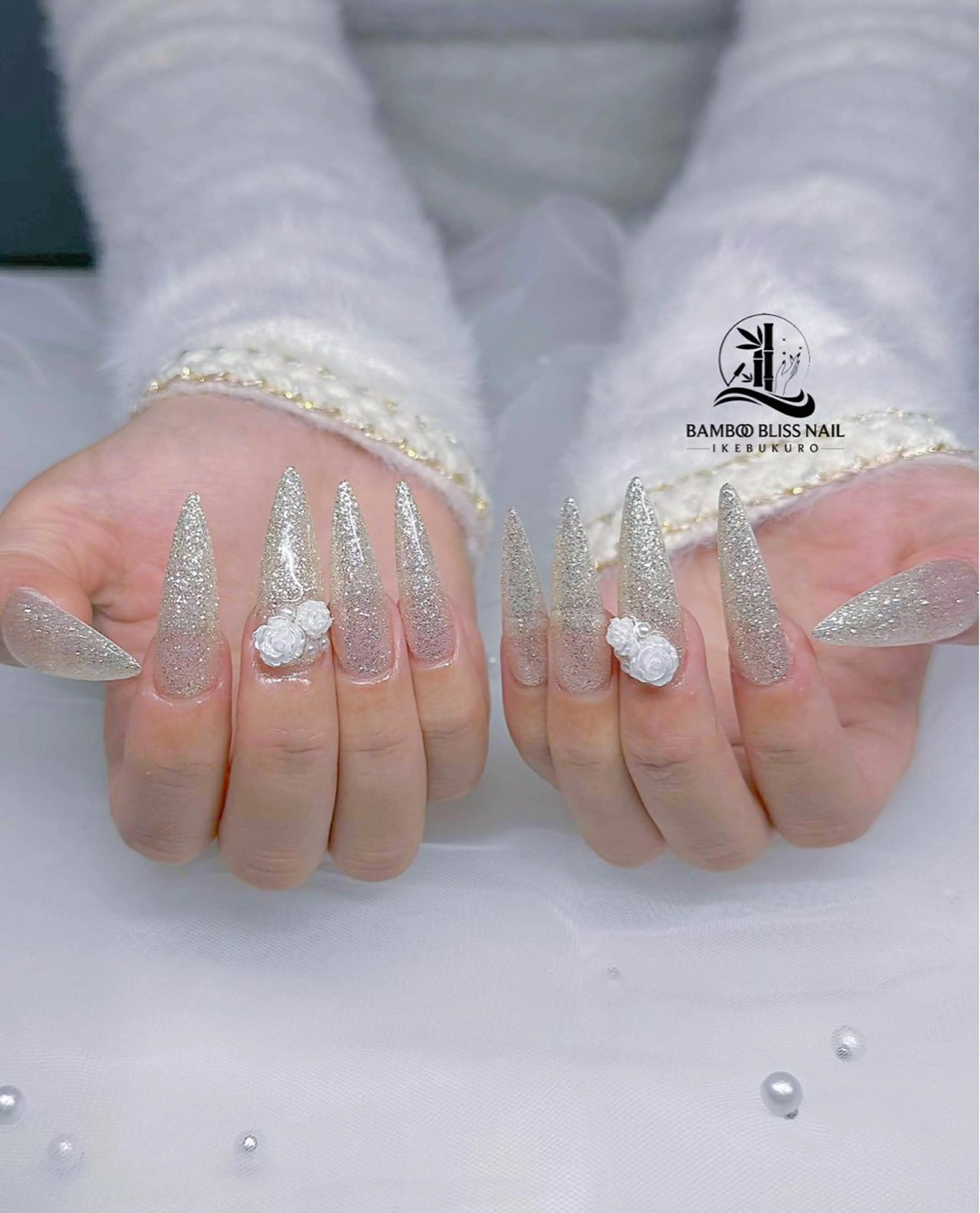 ネイル ハンドネイル BAMBOO BLISS 研修用のネイルデザイン