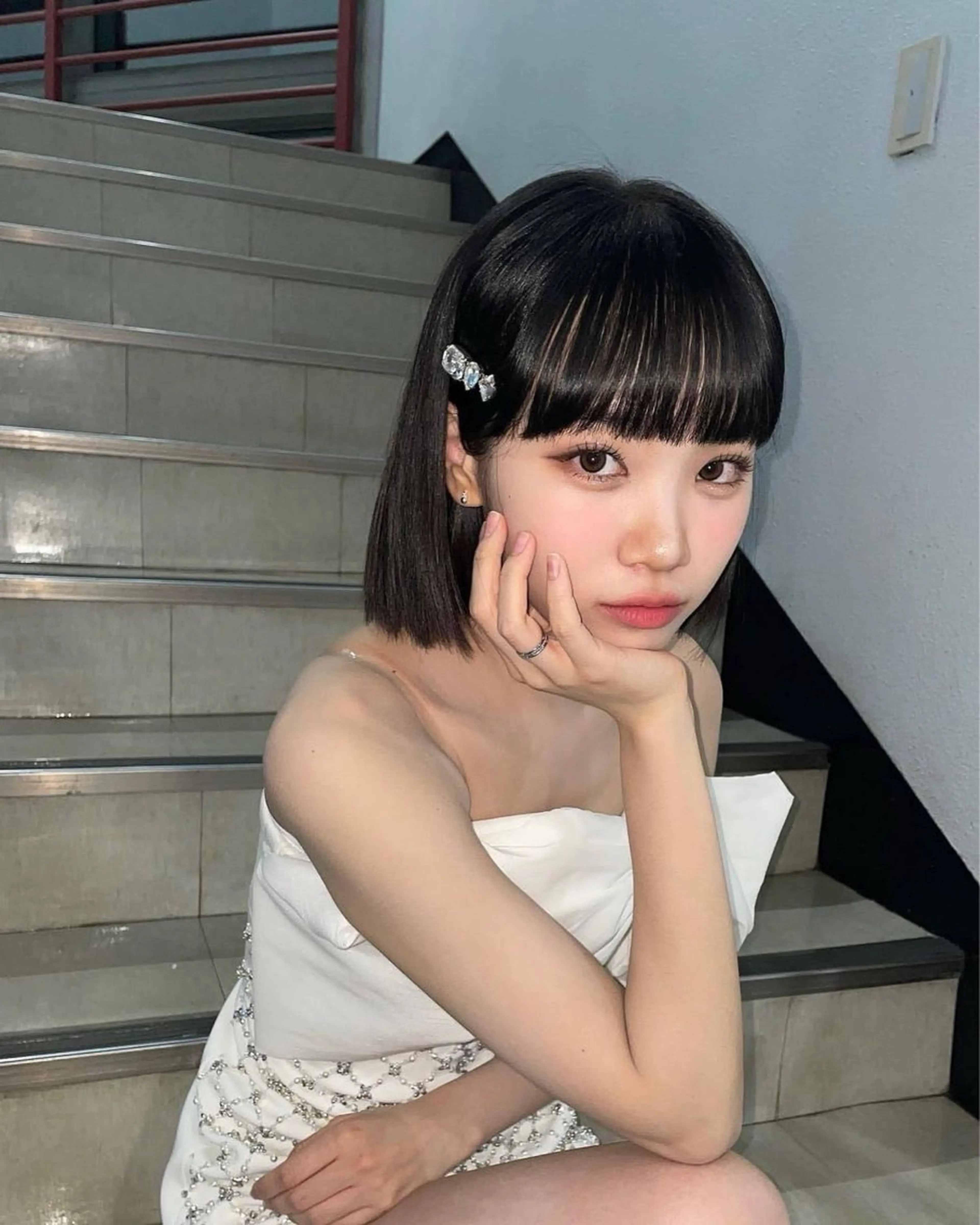 ショート カラー ヘアアレンジ カット トリートメント ヘアセット ‎🤍韓国ボブ/ 縮毛矯正🪽‪ひかりのヘアスタイル