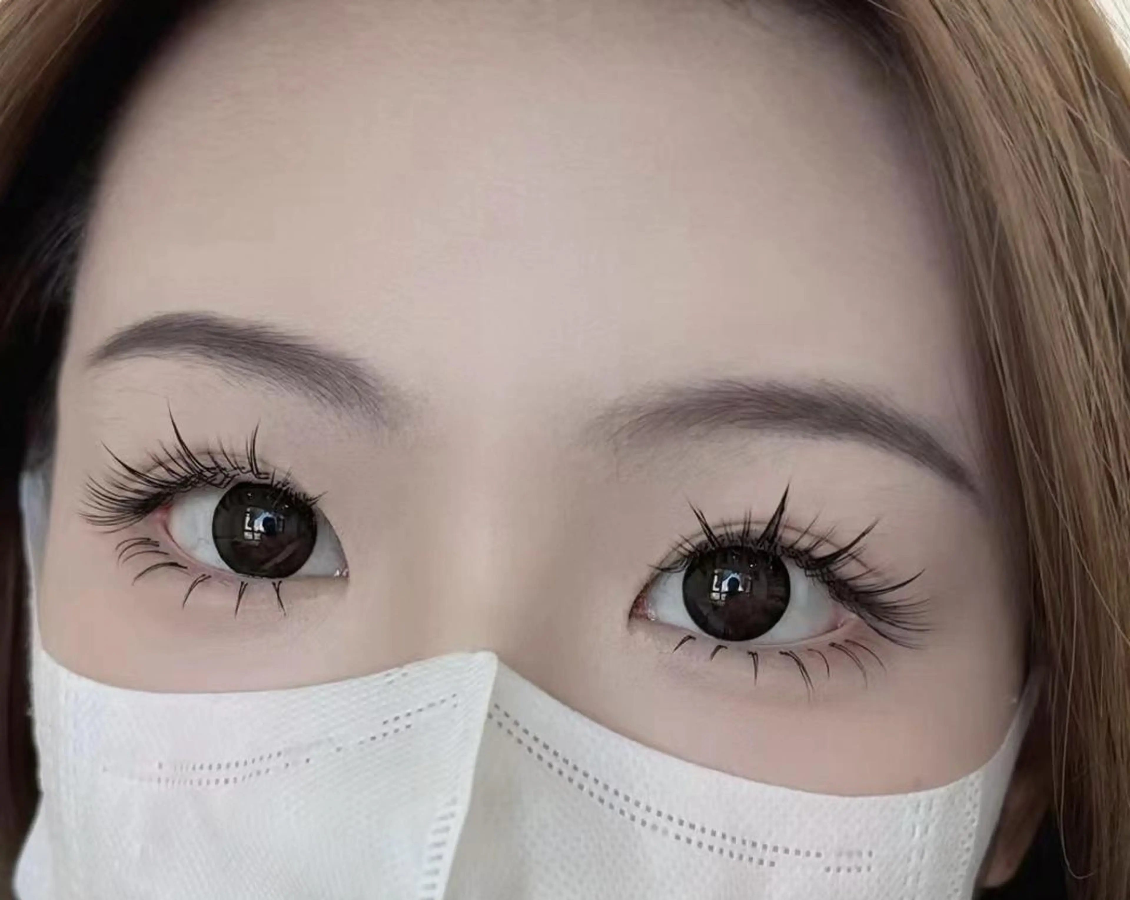 マツエク・マツパ 付け放題 バインドロック カラーマツエク フラットラッシュ 韓国風マツエク マツエク AB マツエクネイルサロンのマツエク・マツパデザイン