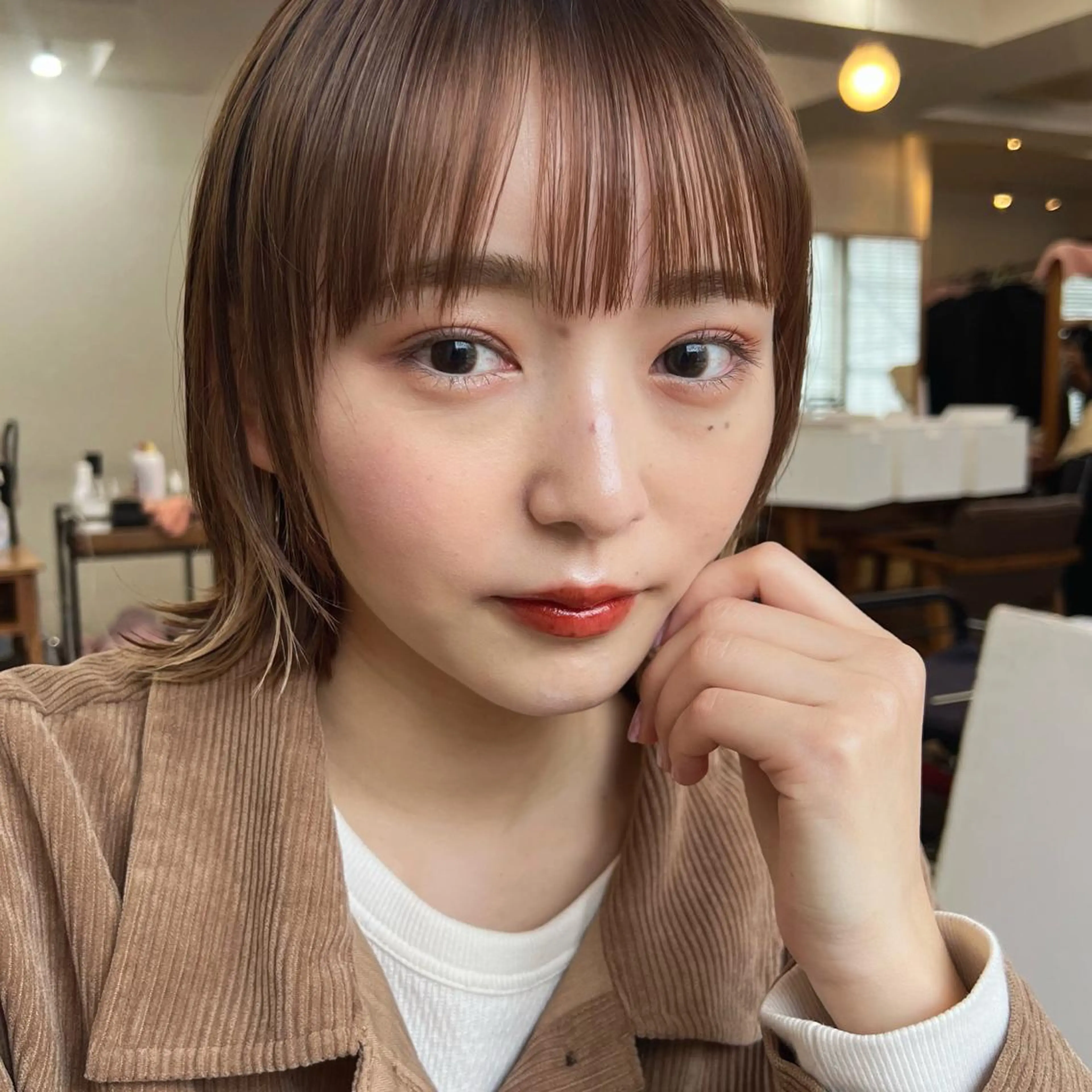 ミディアム カラー 🎧パーソナルケア/ 透明感カラー/ミユのヘアスタイル