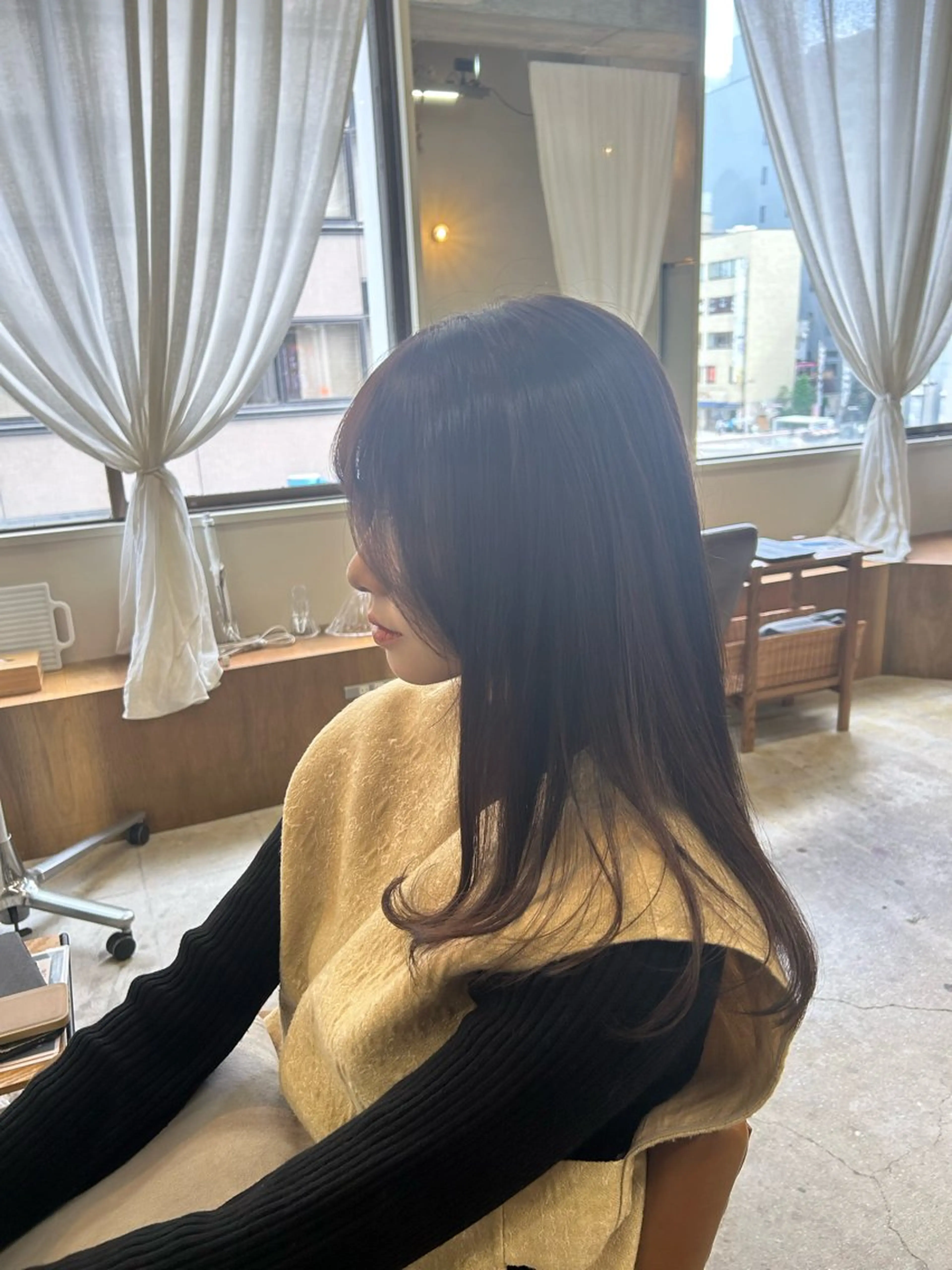 ロング カット ヘアカラー トリートメント 名古屋/伏見/花屋 併設/不破新のヘアスタイル