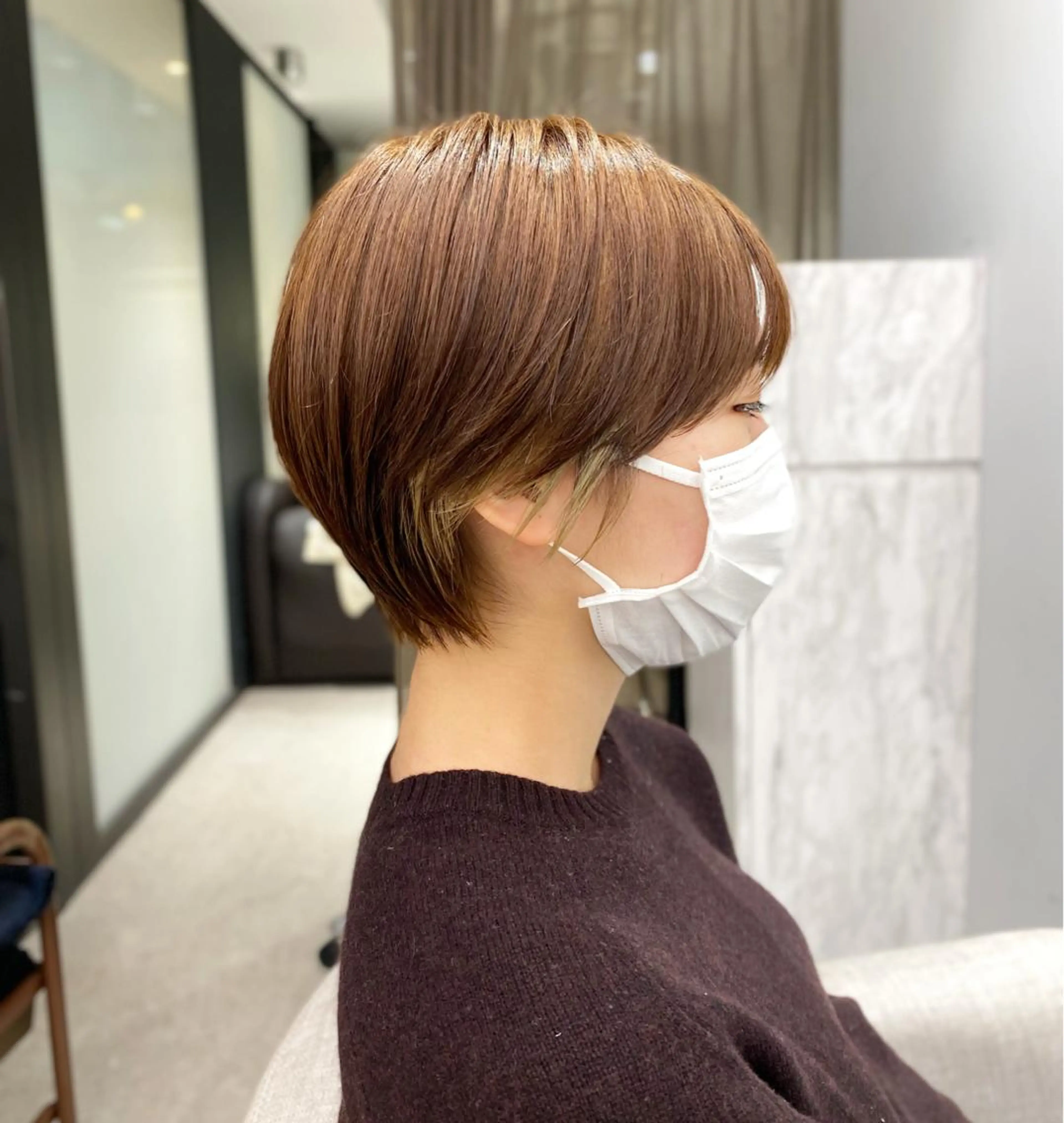 ショート 京都レイヤーカット/ 縮毛矯正/羽柴りくのヘアスタイル