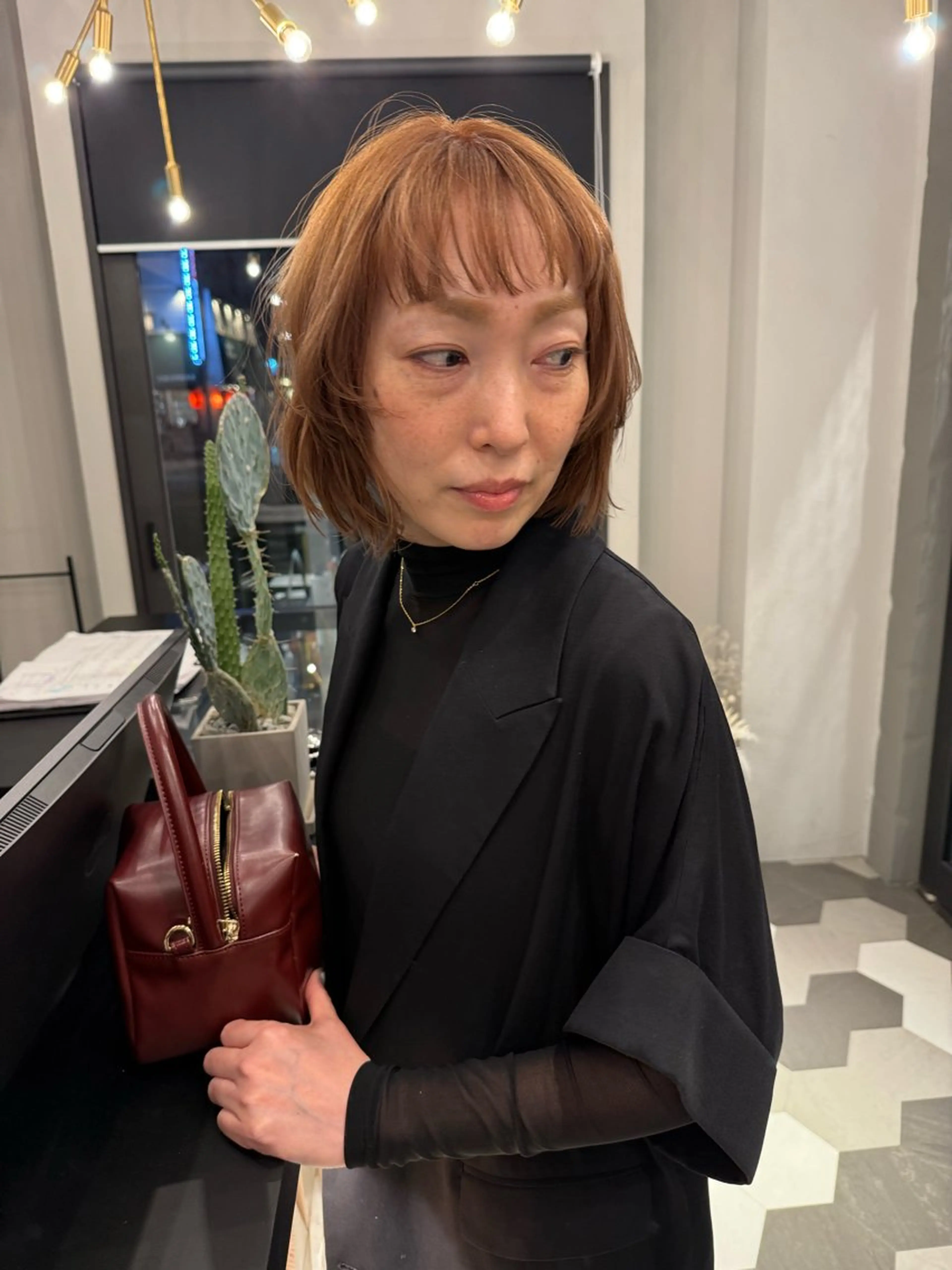 ショート カラー ヘアカラー トリートメント ブリーチ/アレンジ 天満/chihiroのヘアスタイル