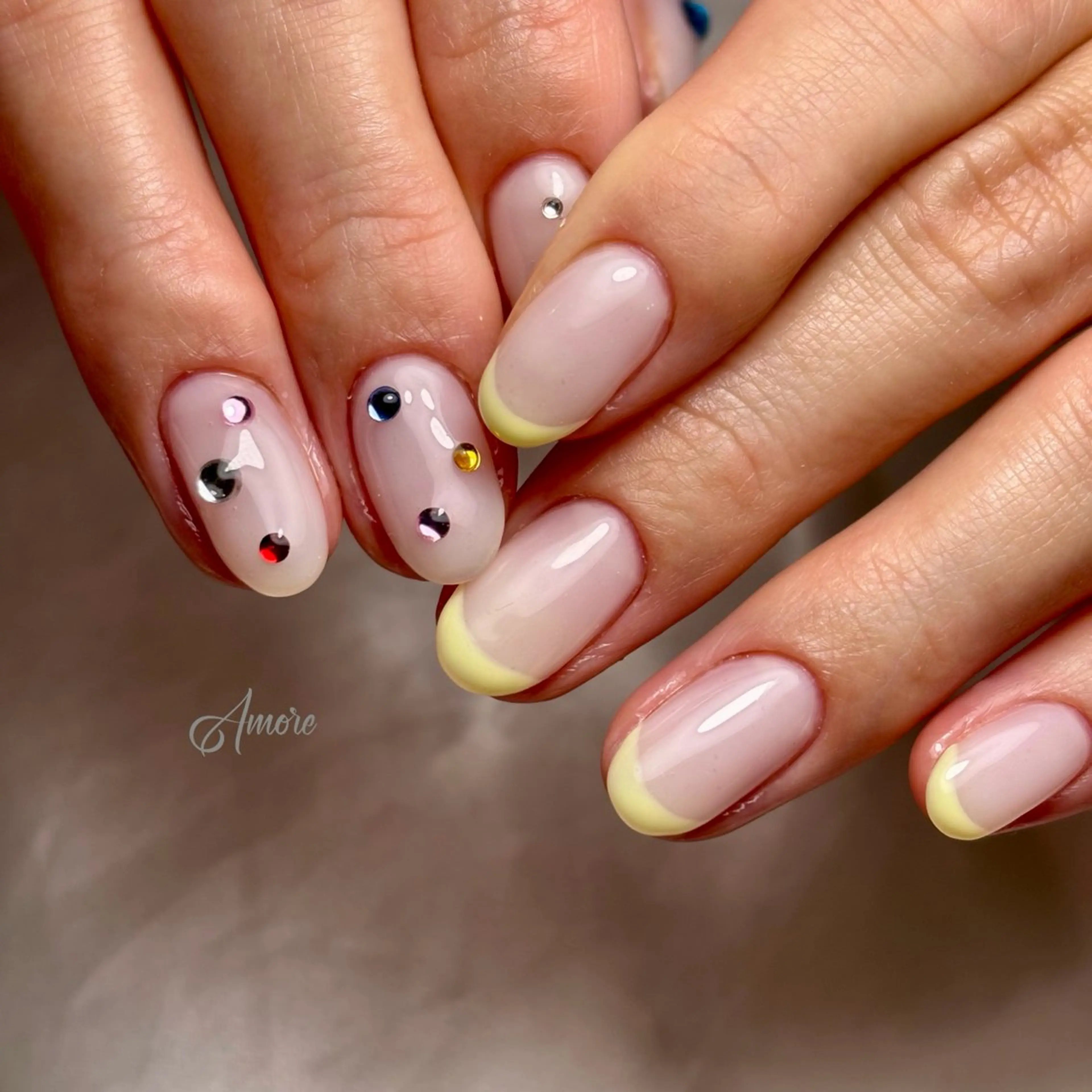 ネイル ジェルネイル キラキラネイル 韓国ネイル マグネットネイル パラジェル You kyehwaのネイルデザイン