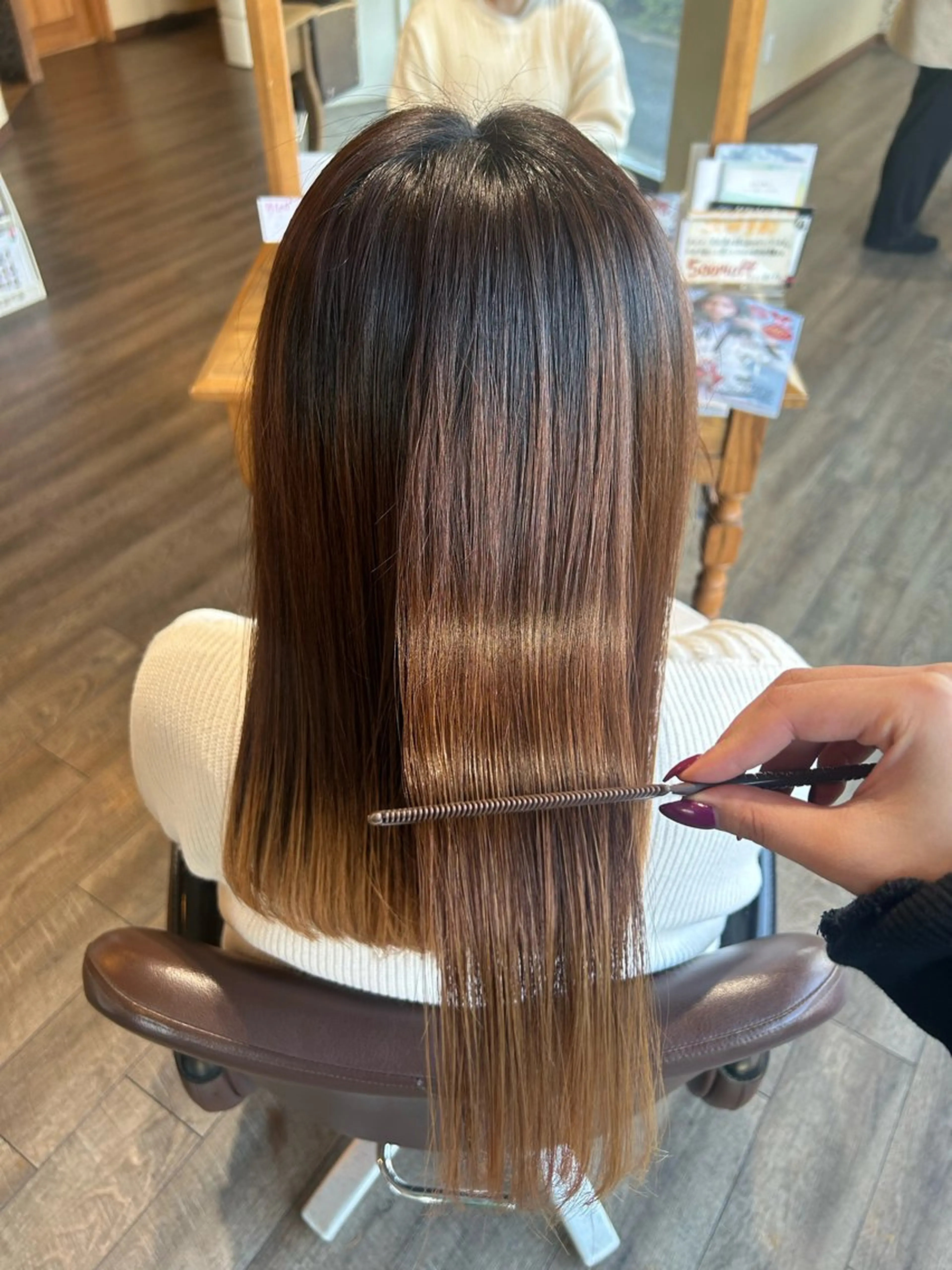 【冬の乾燥ダメージにオススメ☆】カット+髪質改善カラー【酸熱トリートメント】の写真