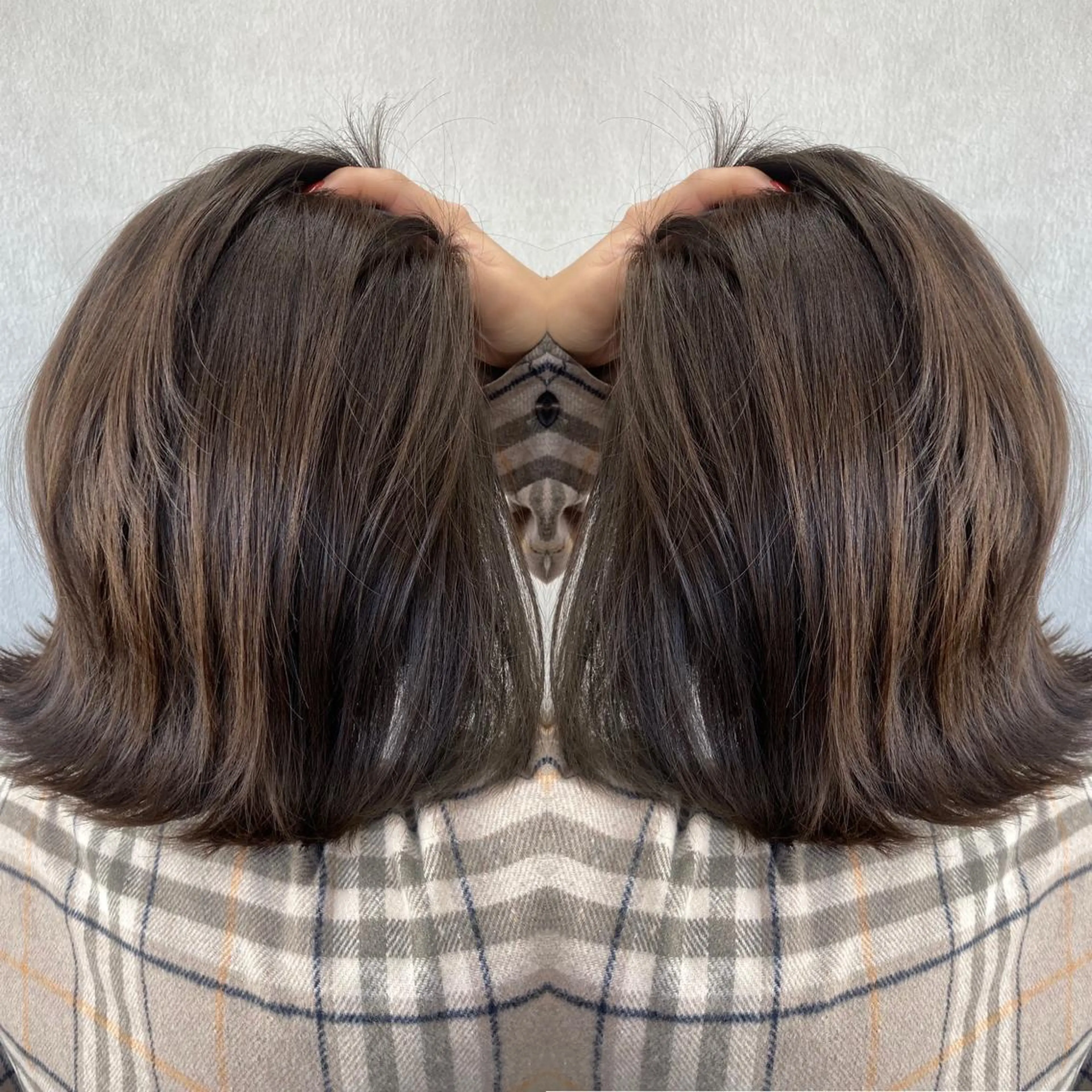 ミディアム カラー カット トリートメント tocca 💜石田愛結💜のヘアスタイル