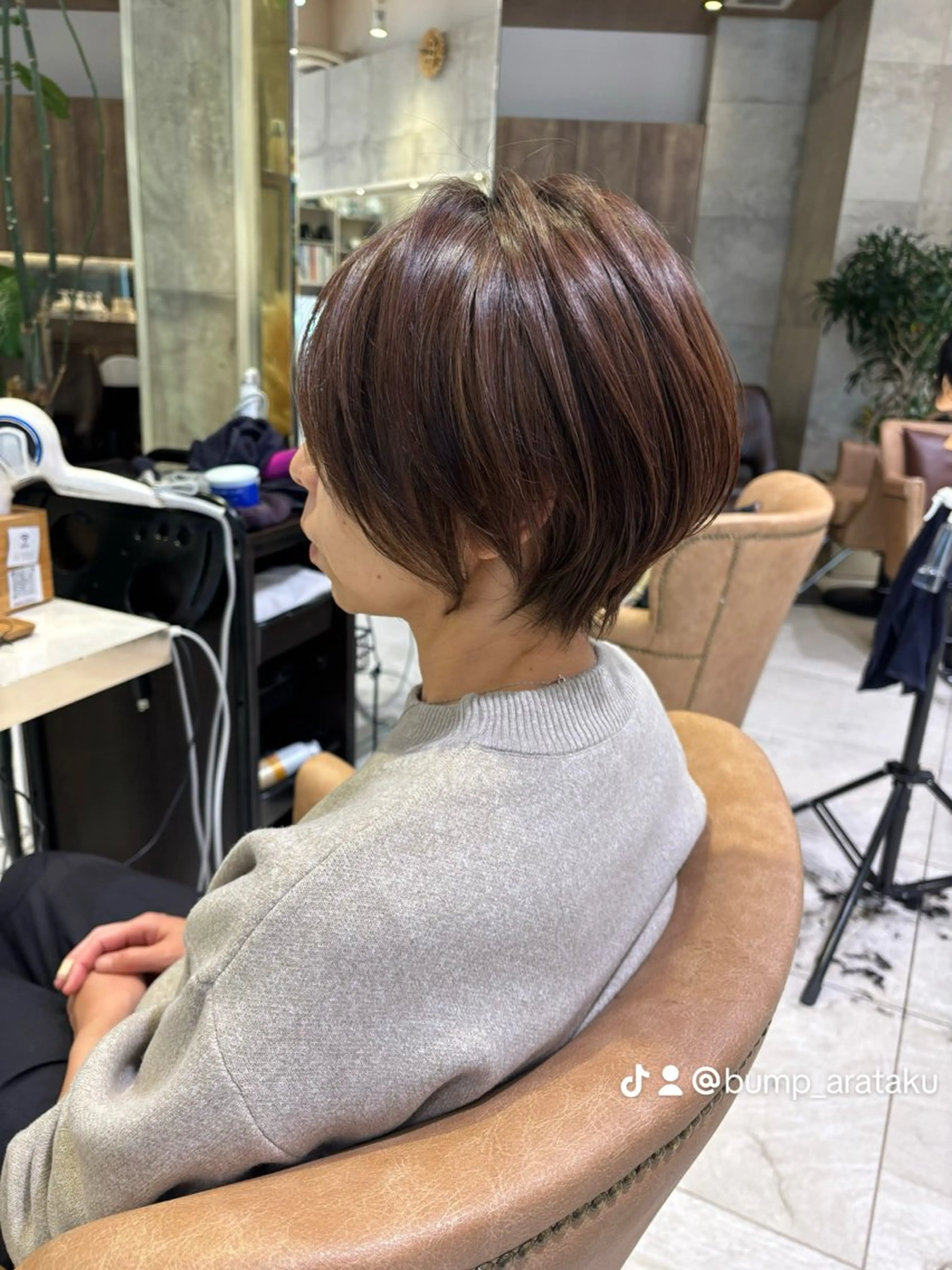 ショート カット トリートメント 無料カットモデル /小顔ショート/荒砂のヘアスタイル