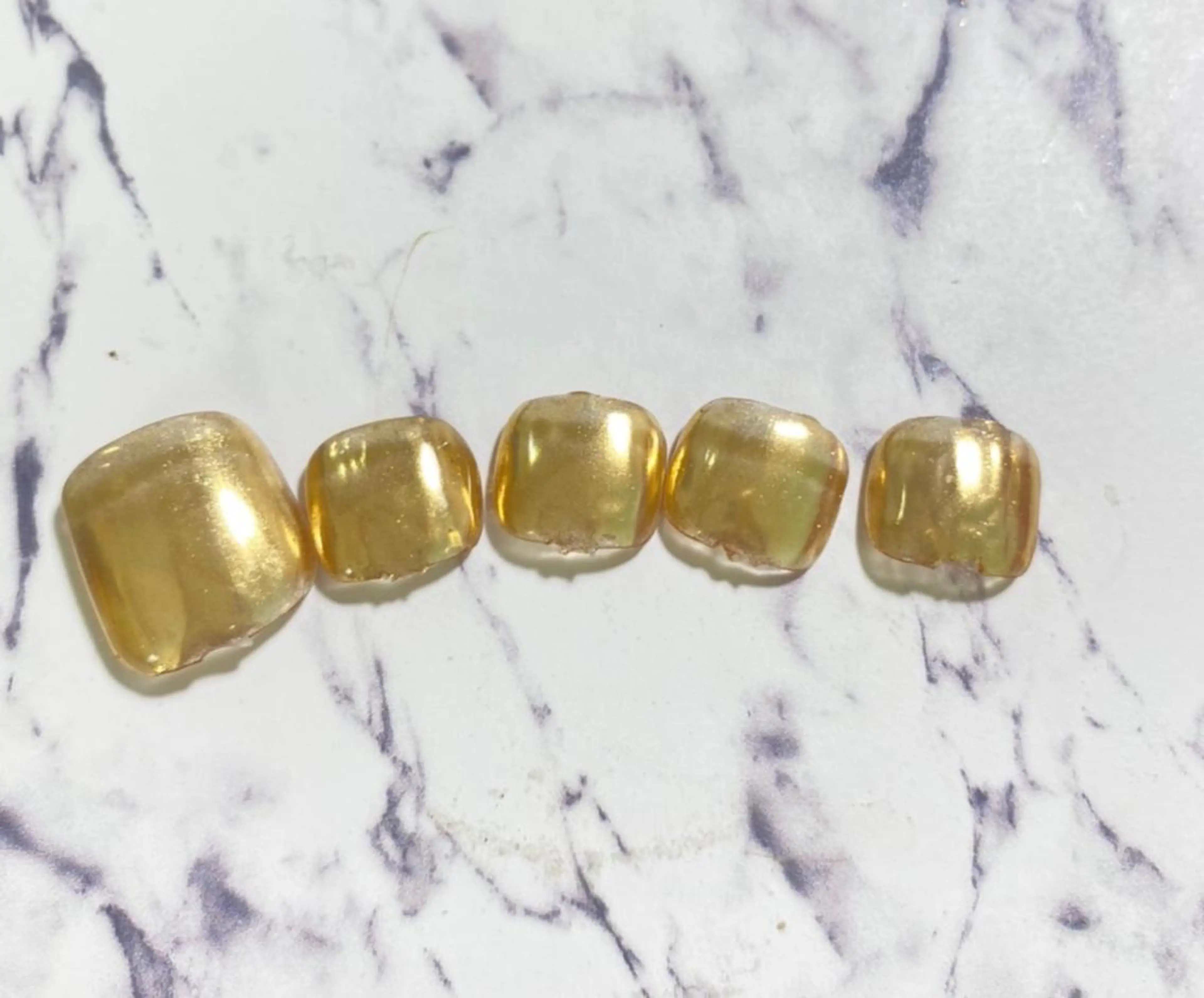 ネイル アートネイル オーロラネイル 長さ出し フレンチネイル ガラスフレンチ フットネイル nail salon  Stella*所属・菅原 ミヤのその他イメージ