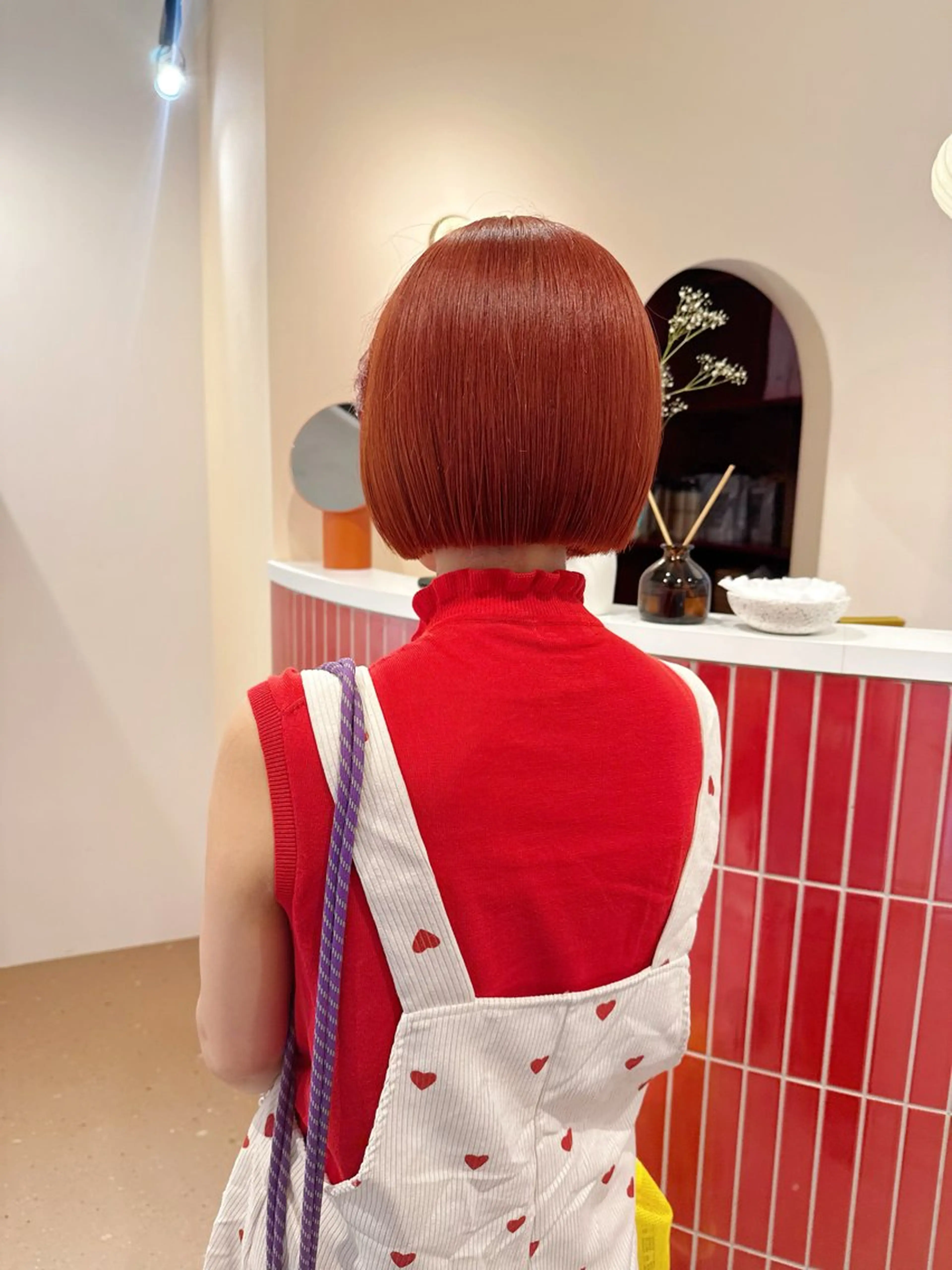 ショート カラー カット ヘアカラー トリートメント ❤️アヤカ Wカラー ボブ レイヤー❤️のヘアスタイル