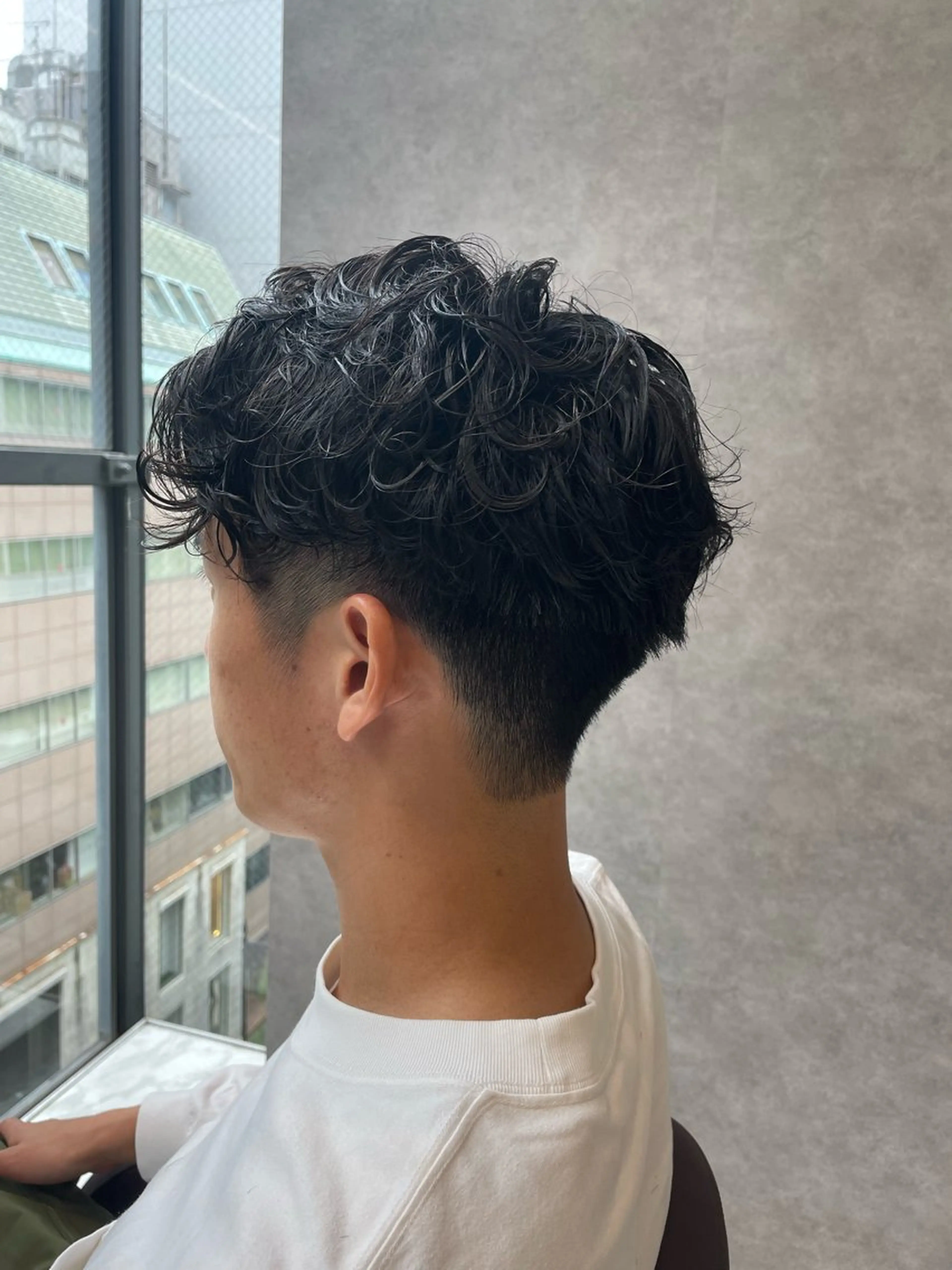 ショート パーマ メンズ カット パーマ メンズヘア特化 廣田和也のヘアスタイル