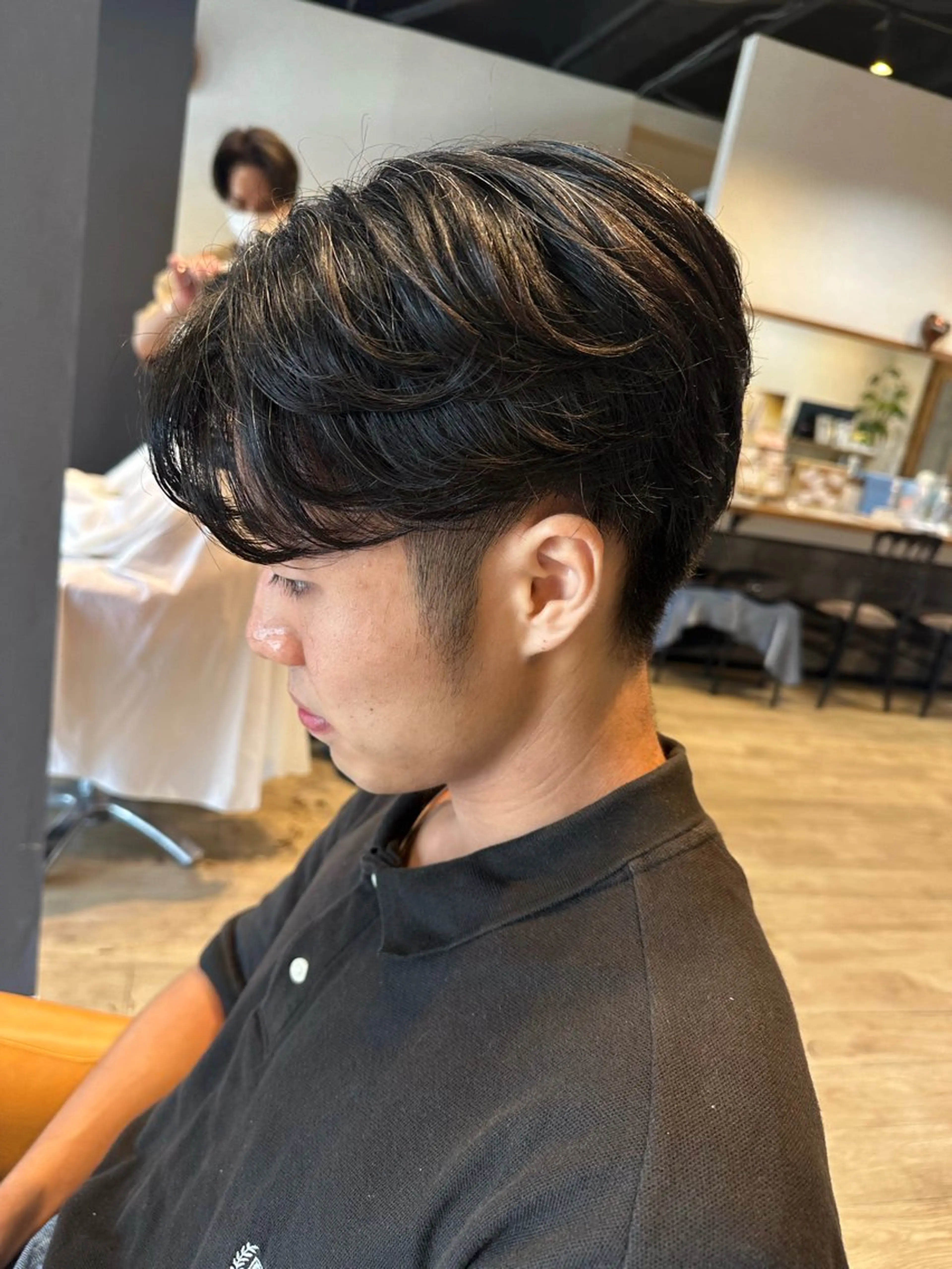 メンズ カット トリートメント 髪質改善&ストレート ‪✂︎‬鈴木青樹のヘアスタイル