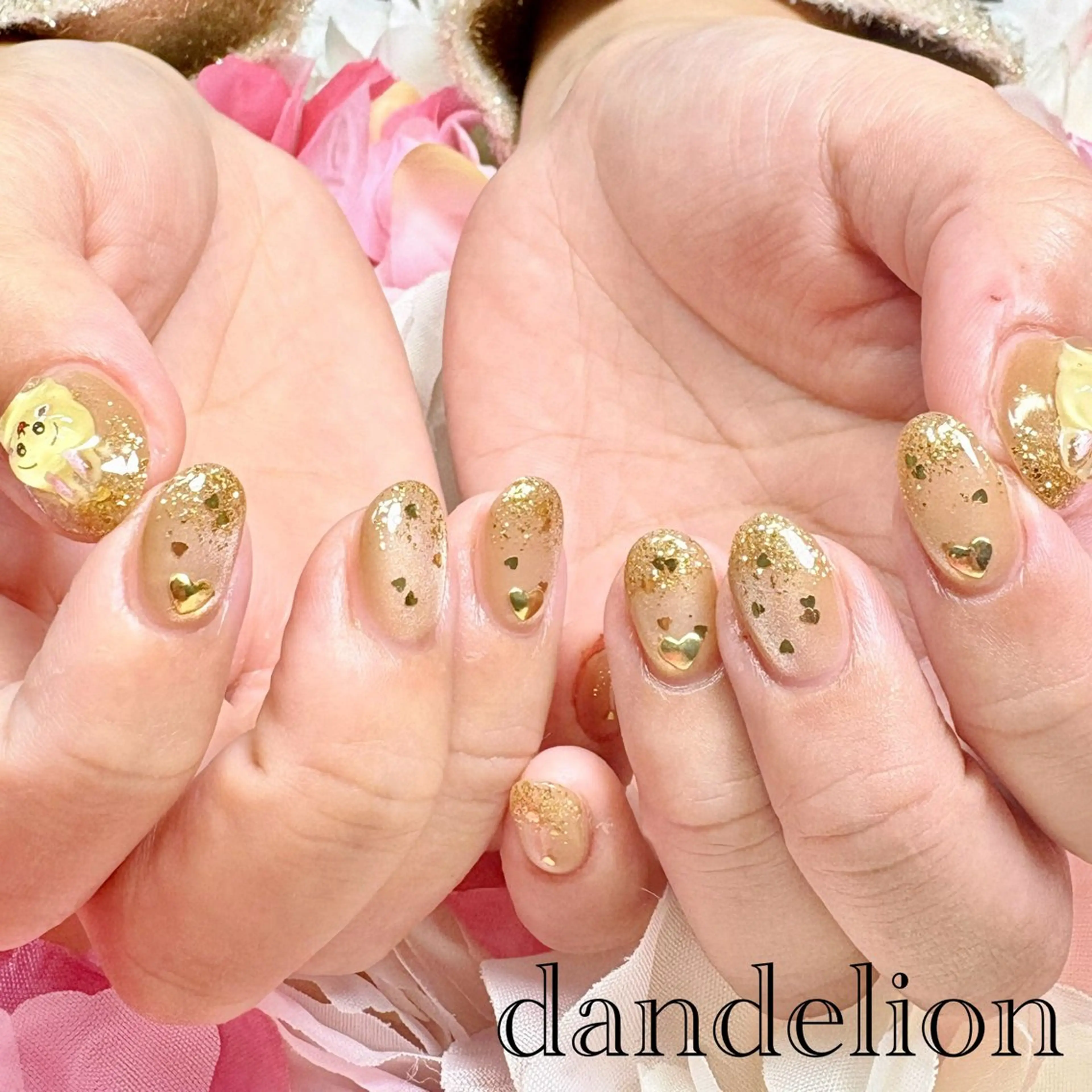 ネイル ハンドネイル ハンドケア dandelion ダンデライオンのネイルデザイン