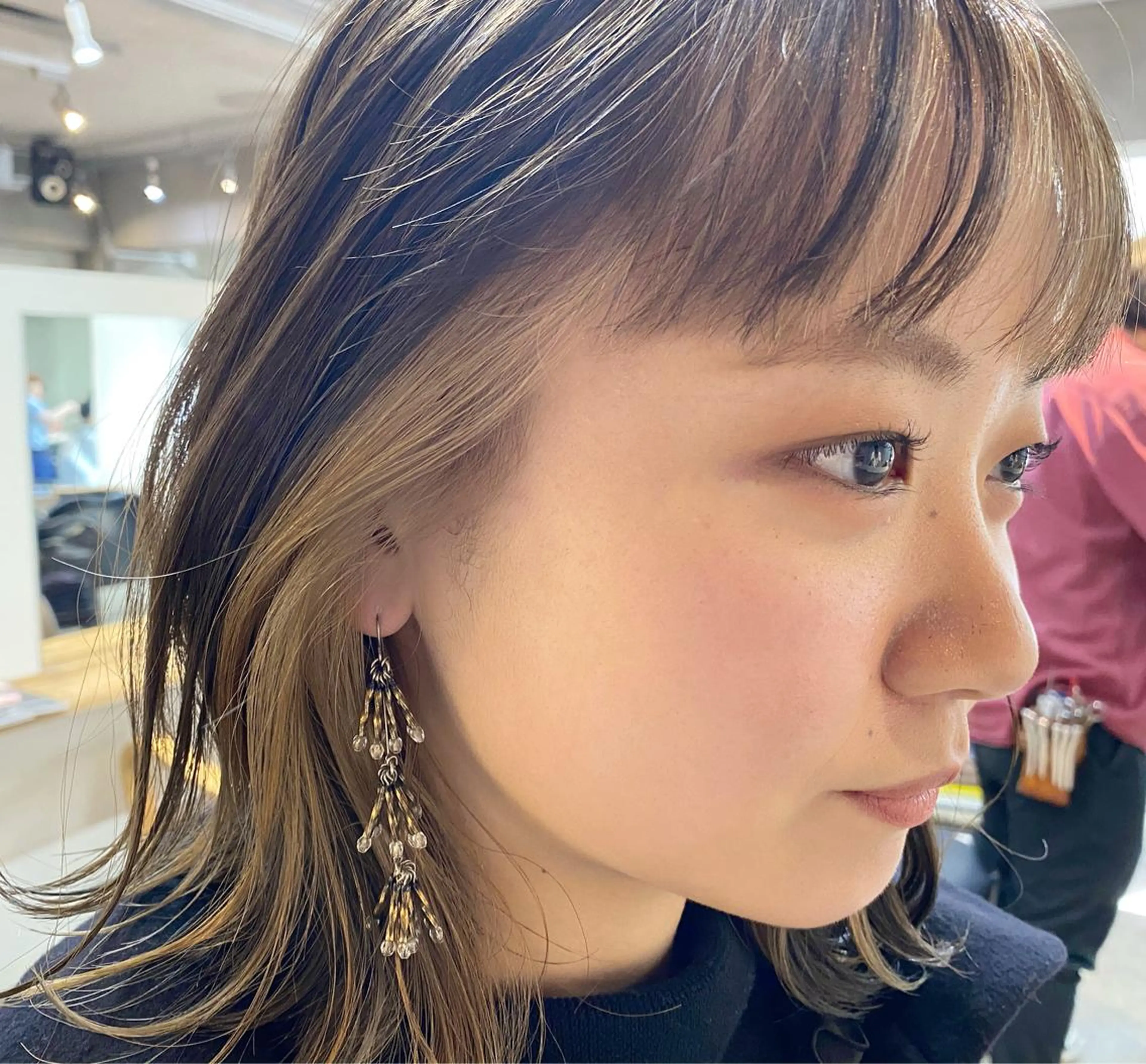 ミディアム カラー 下北沢 soiのヘアスタイル