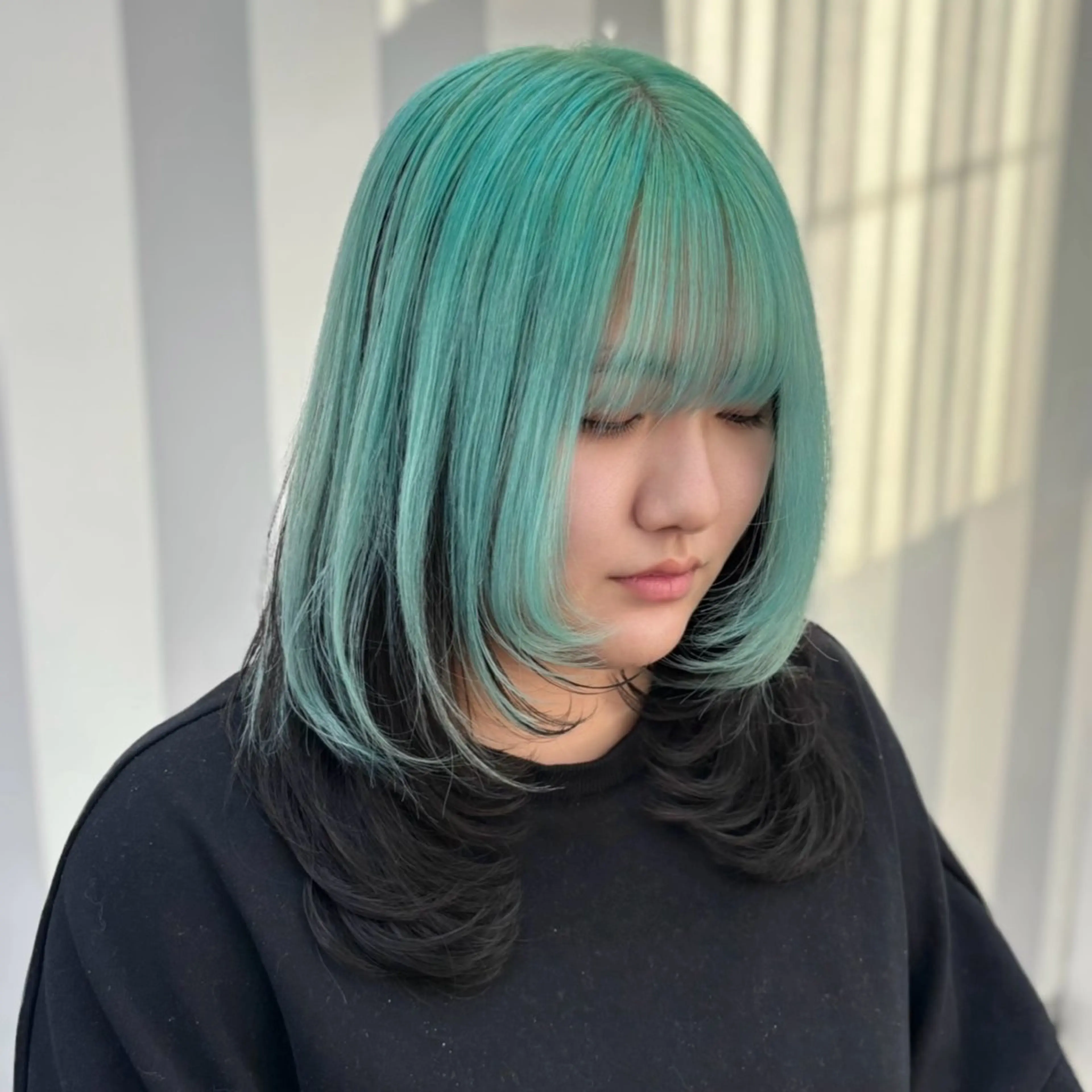 セミロング カラー ヘアカラー Ren. 🦋デザインカラーのヘアスタイル