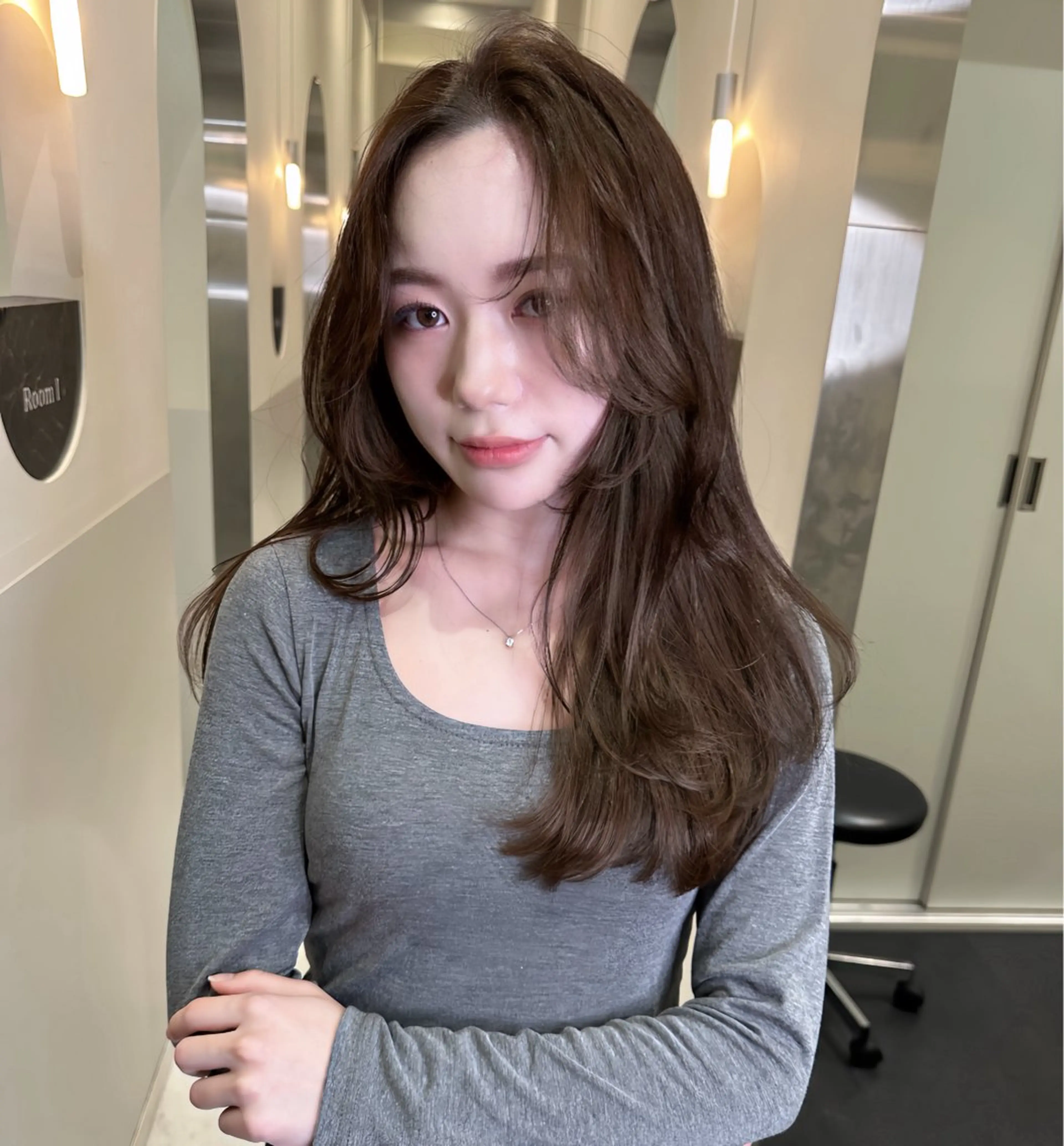 ロング カラー ヘアカラー トリートメント ヘアセット IVE所属・ダブルカラー🤍 髪質改善／原島のヘアスタイル