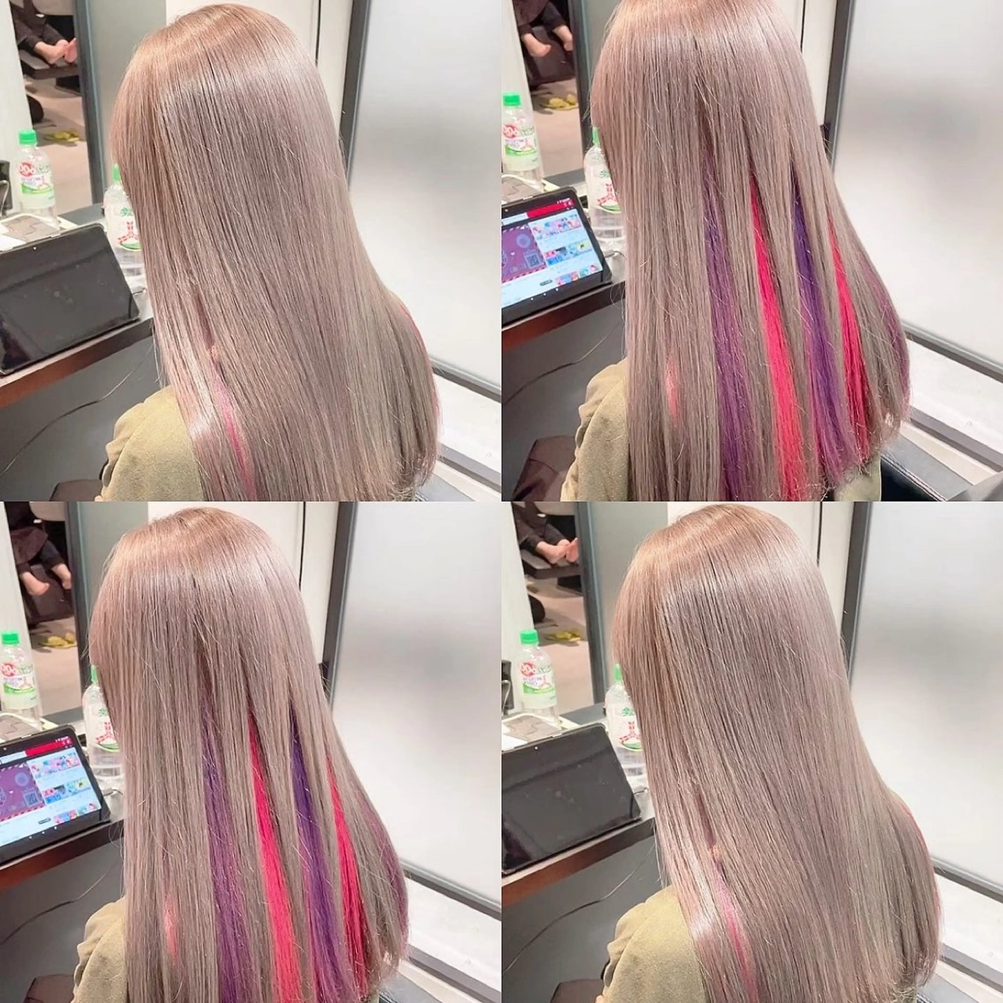 カラー ヘアカラー トリートメント 渋谷:インナーカラー ／🍒エリカ🍒のヘアスタイル