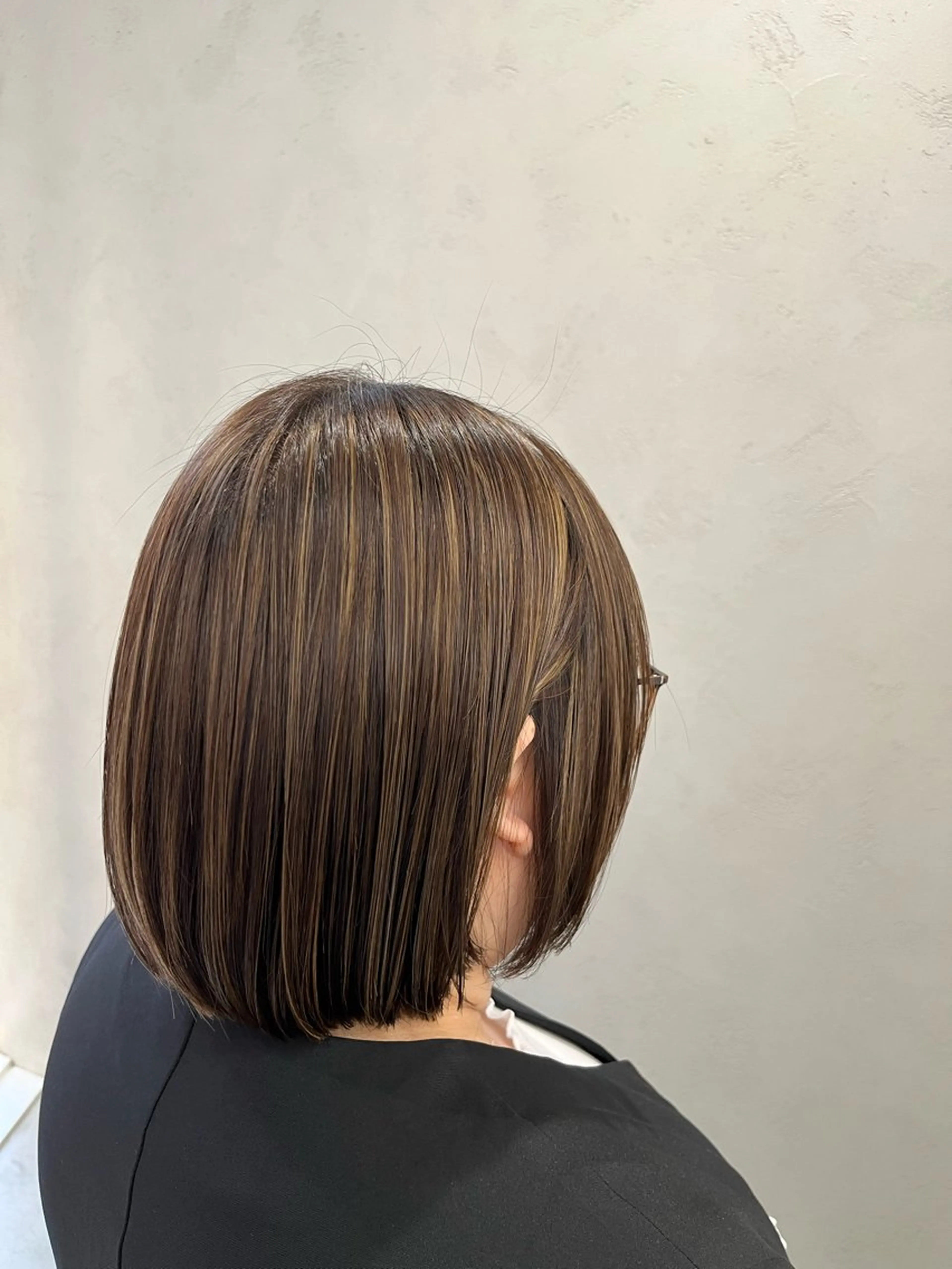 ショート カラー ブリーチなし透明感 カラー✨横山 佳希のヘアスタイル