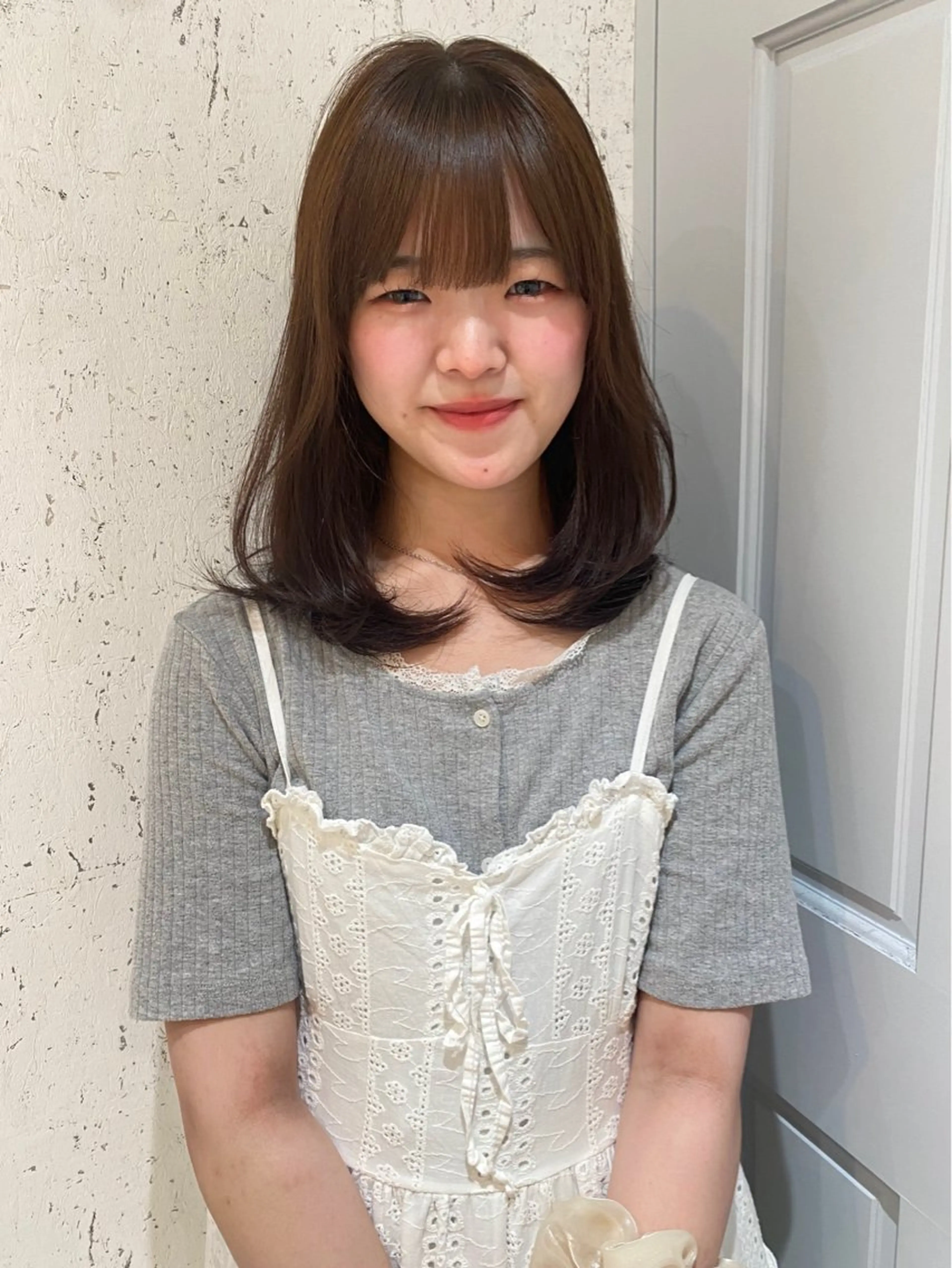 セミロング カラー カット ヘアカラー トリートメント mai / linoah˚✧のヘアスタイル