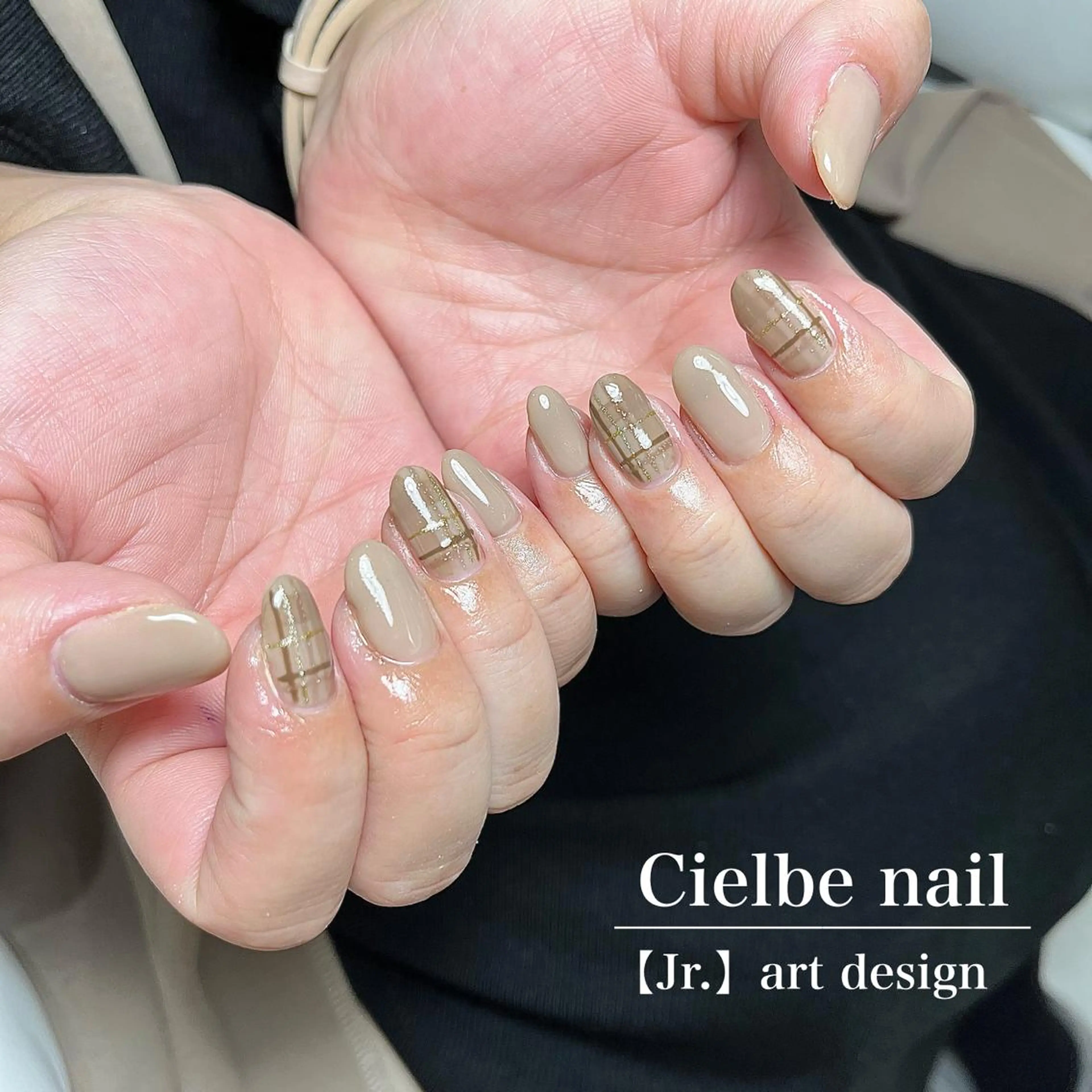 ネイル ブラウン cielbe nailのネイルデザイン