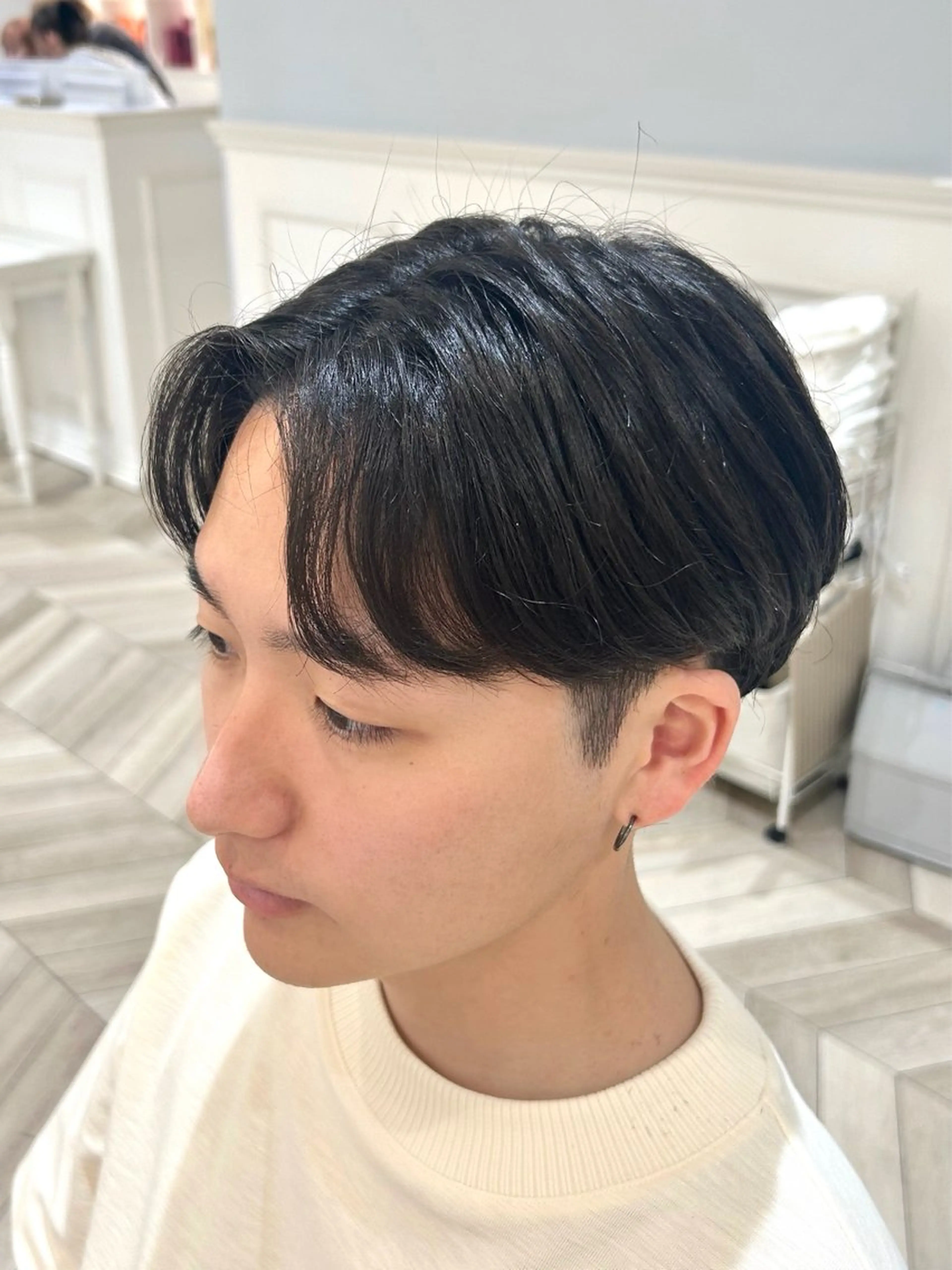 ⭐️men’sカット🌟センターパートヘアの写真