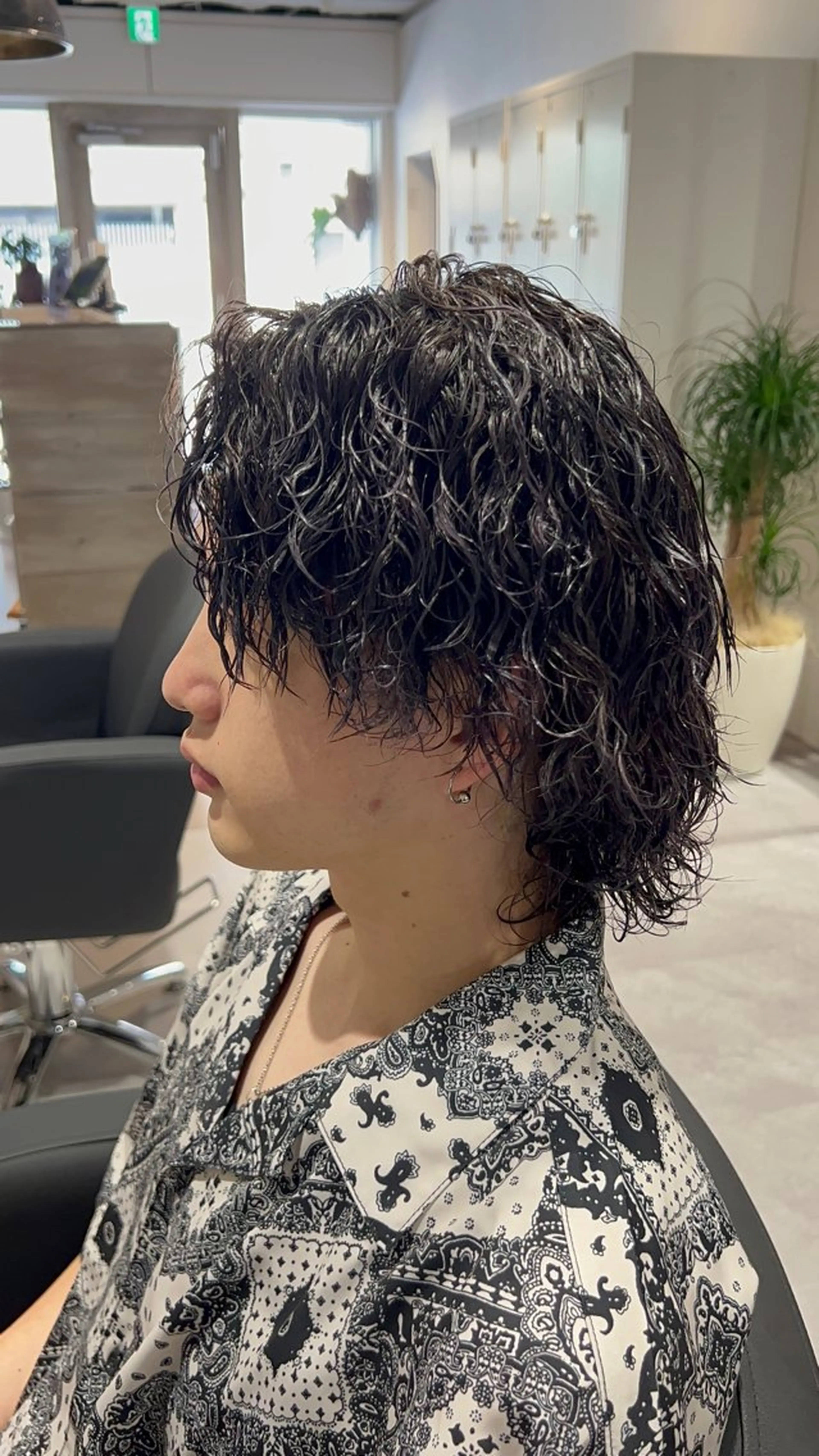 ミディアム パーマ メンズ 【パーマ満足度No. 1🥇】宮脇 大樹のヘアスタイル