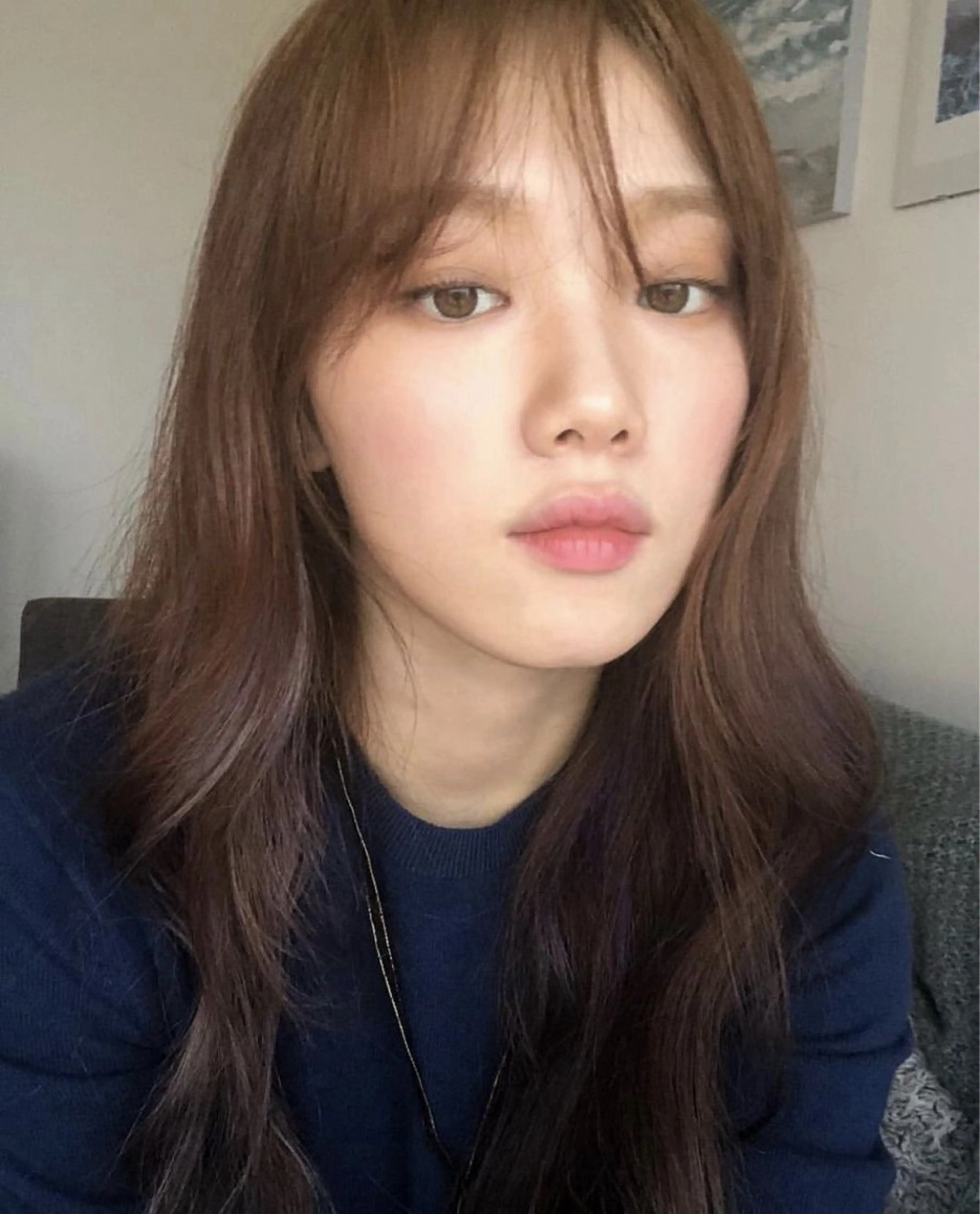 ロング カラー 透明感カラー ボブ 顔まわりレイヤー 顔周りカット レイヤーカット nonoka オリーブ/グレージュのヘアスタイル