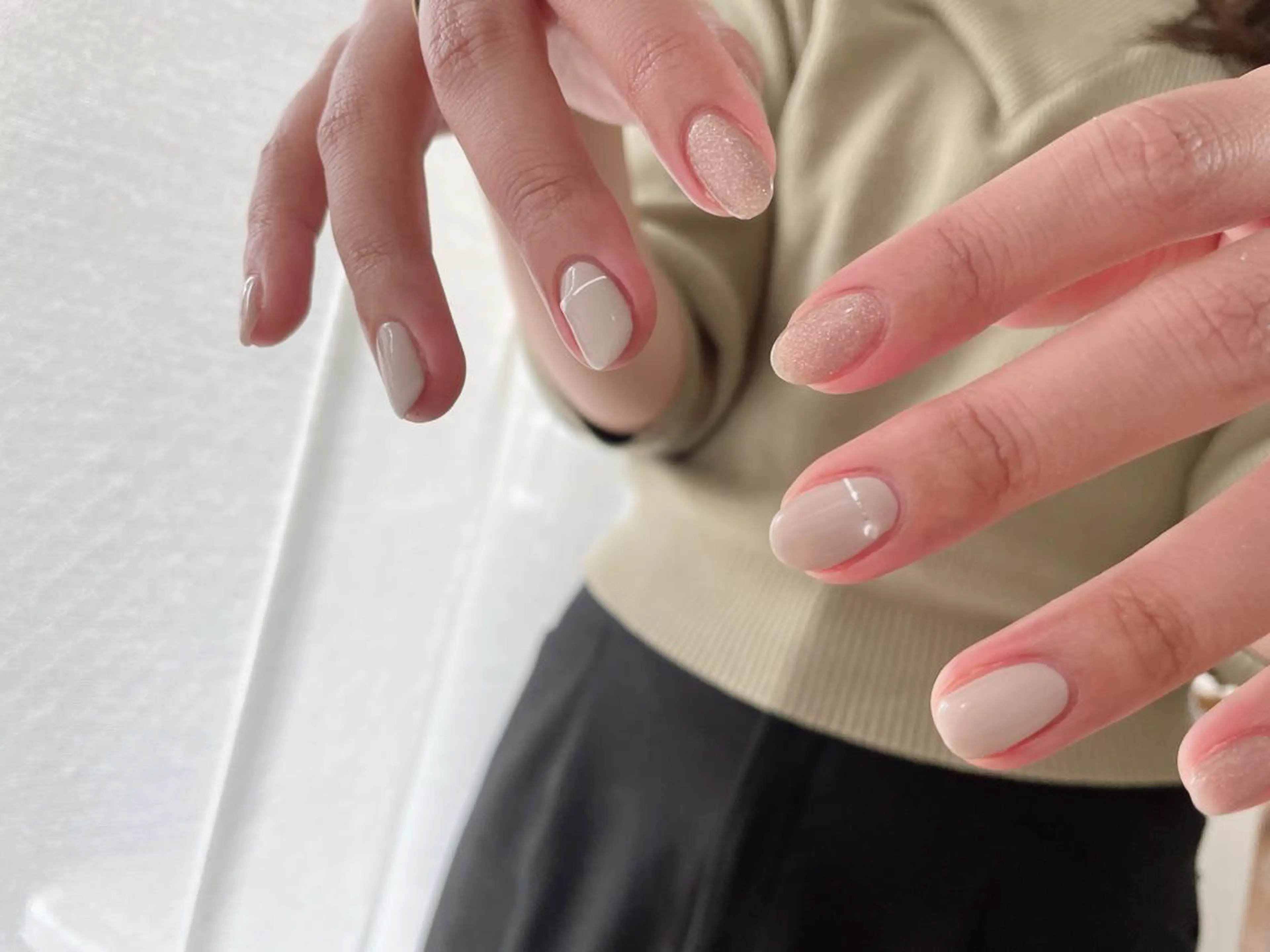 ネイル オーロラネイル フラワーネイル フットネイル フレンチネイル ジェルネイル Mogu nail 二子玉川のネイルデザイン