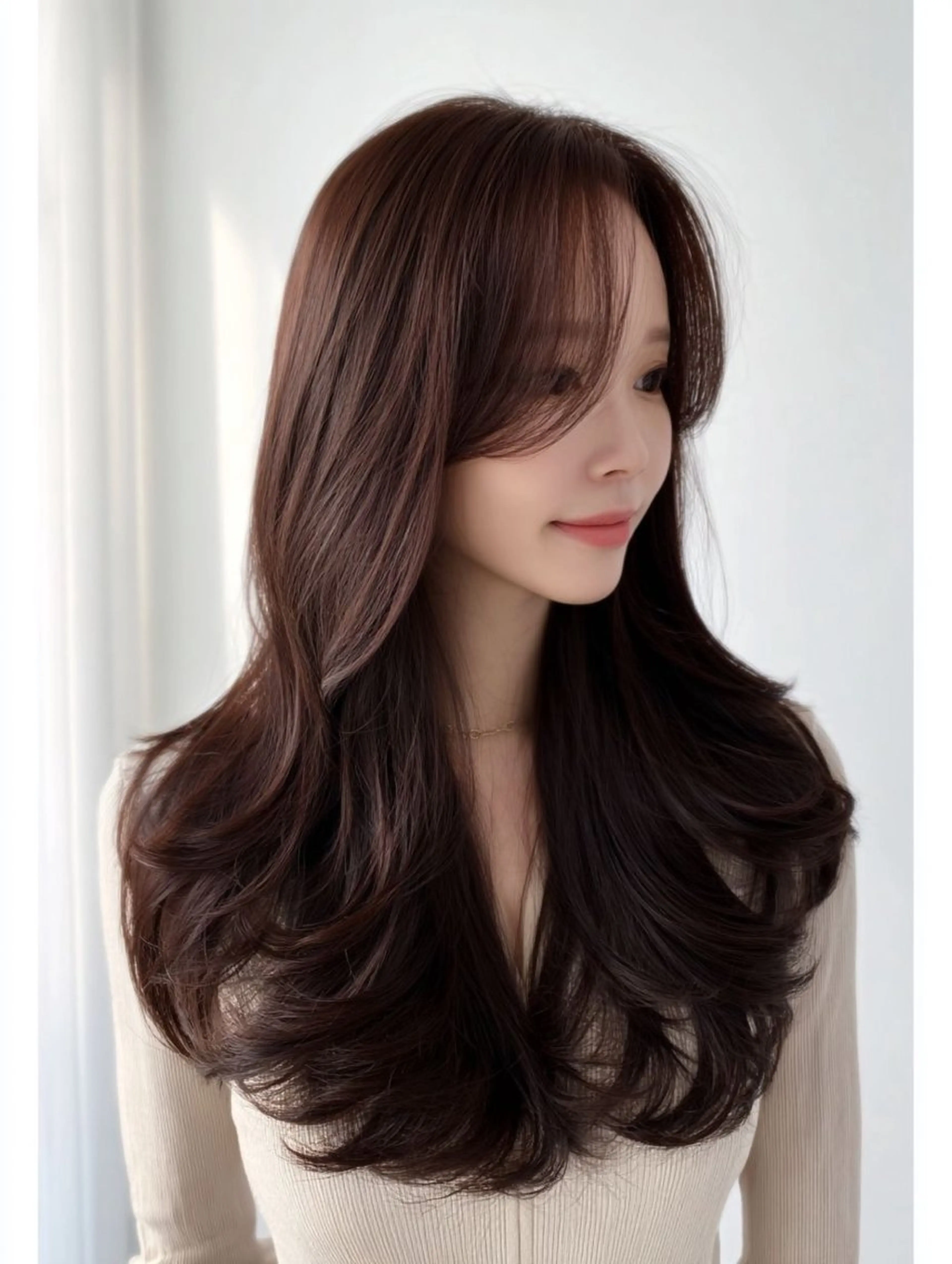 ロング 岡田 聖也のヘアスタイル