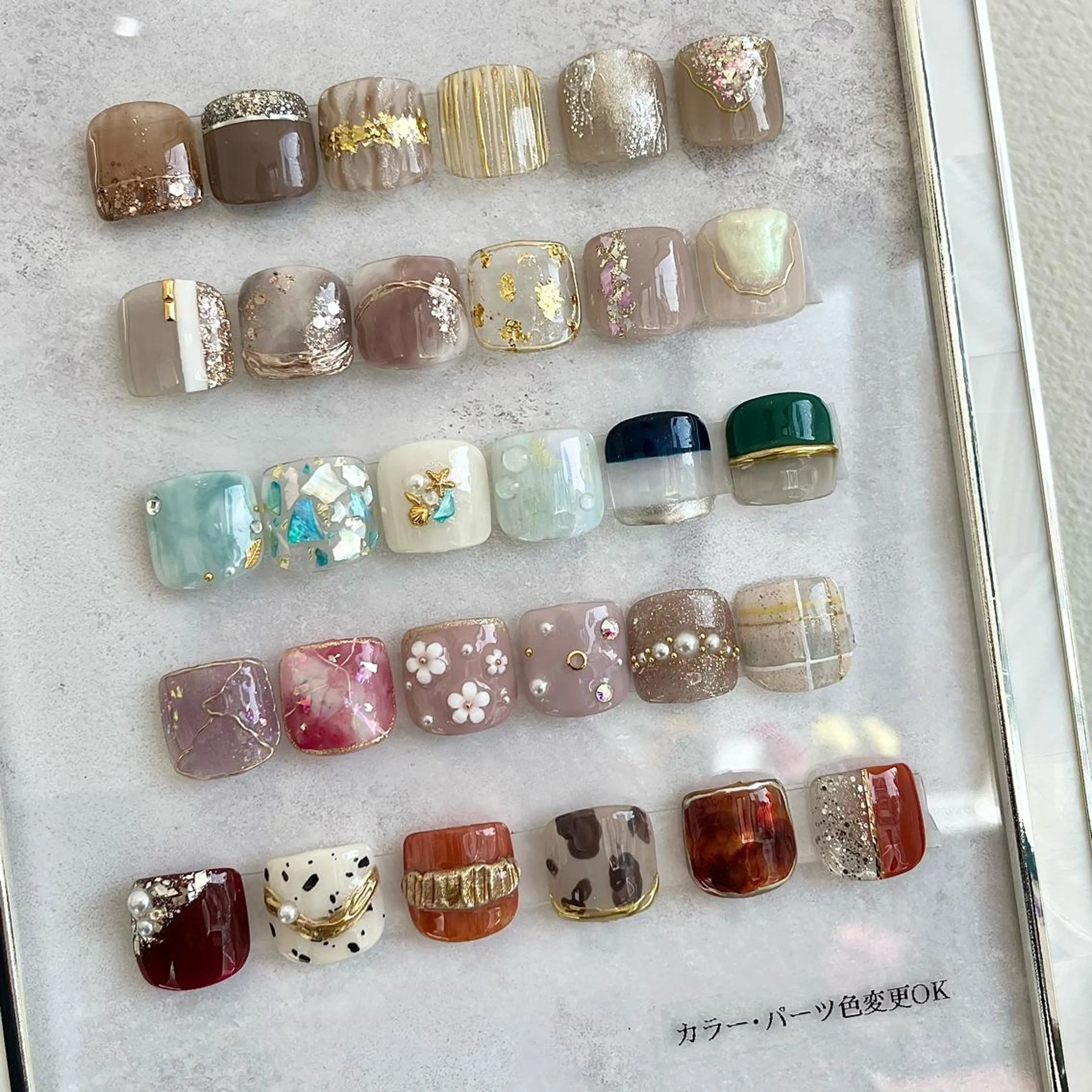ネイル フットネイル cielbe nailのネイルデザイン