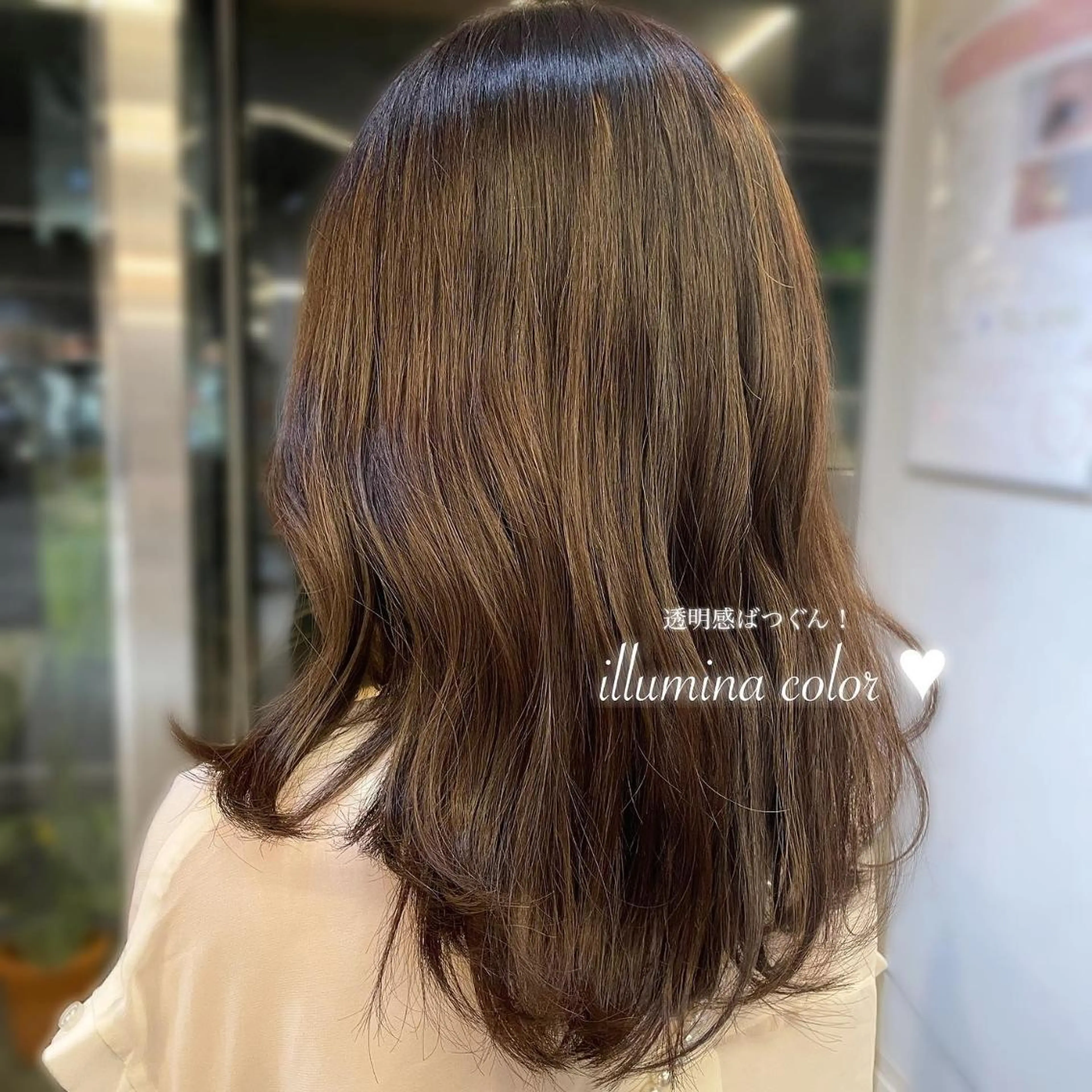 カラー ヘアアレンジ ブリーチ ブラウンカラー 透明感カラー ハイライトカラー ブリーチなしカラー 𝙢𝙞𝙮𝙪🎀 girly hairのヘアスタイル