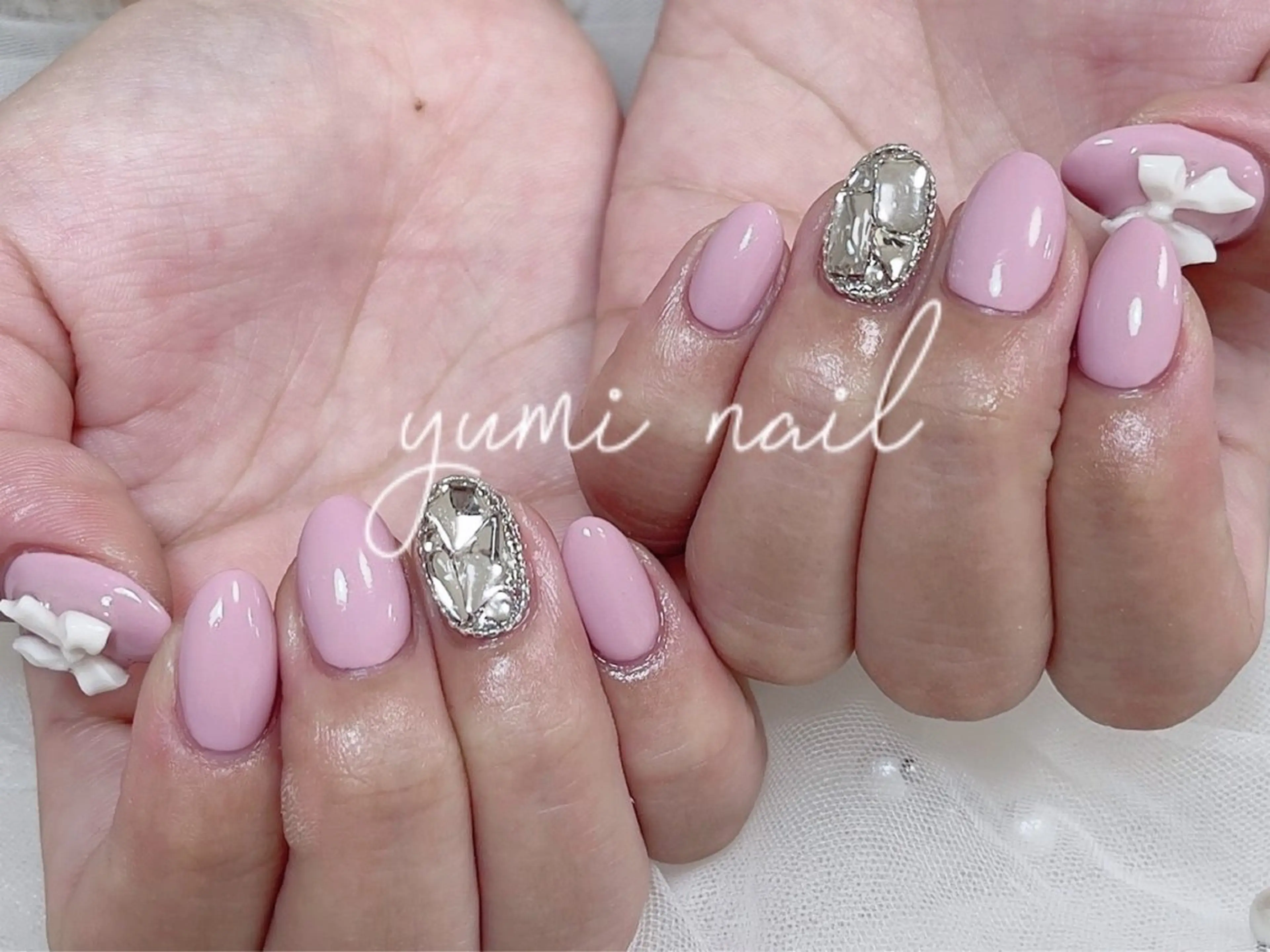 ネイル ハンドネイル 𝐲𝐮𝐦𝐢🎀 長さ出しデザイン専門のネイルデザイン