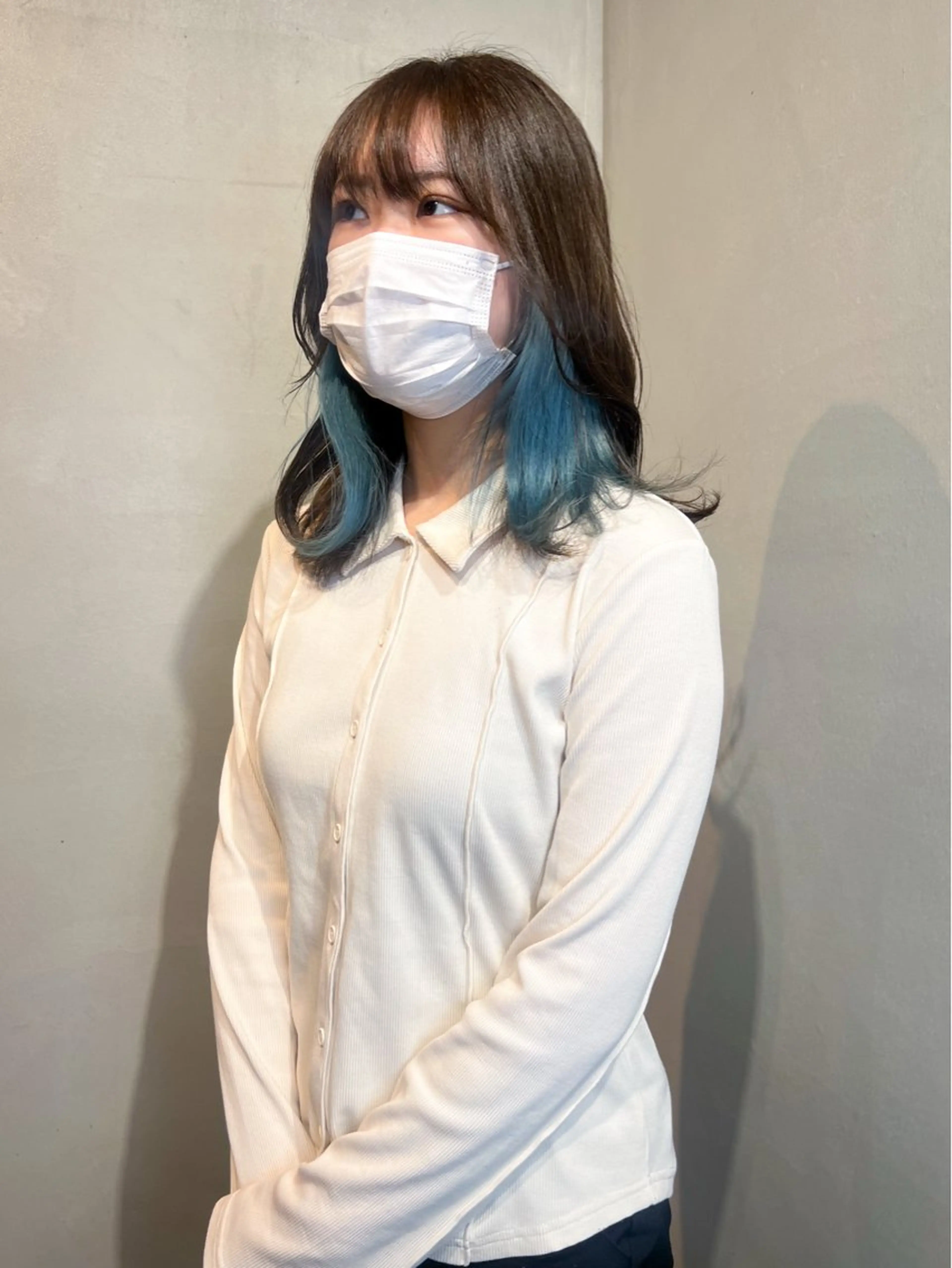 ショート カラー ヘアカラー Aya/四条烏丸/ インナーカラーのヘアスタイル