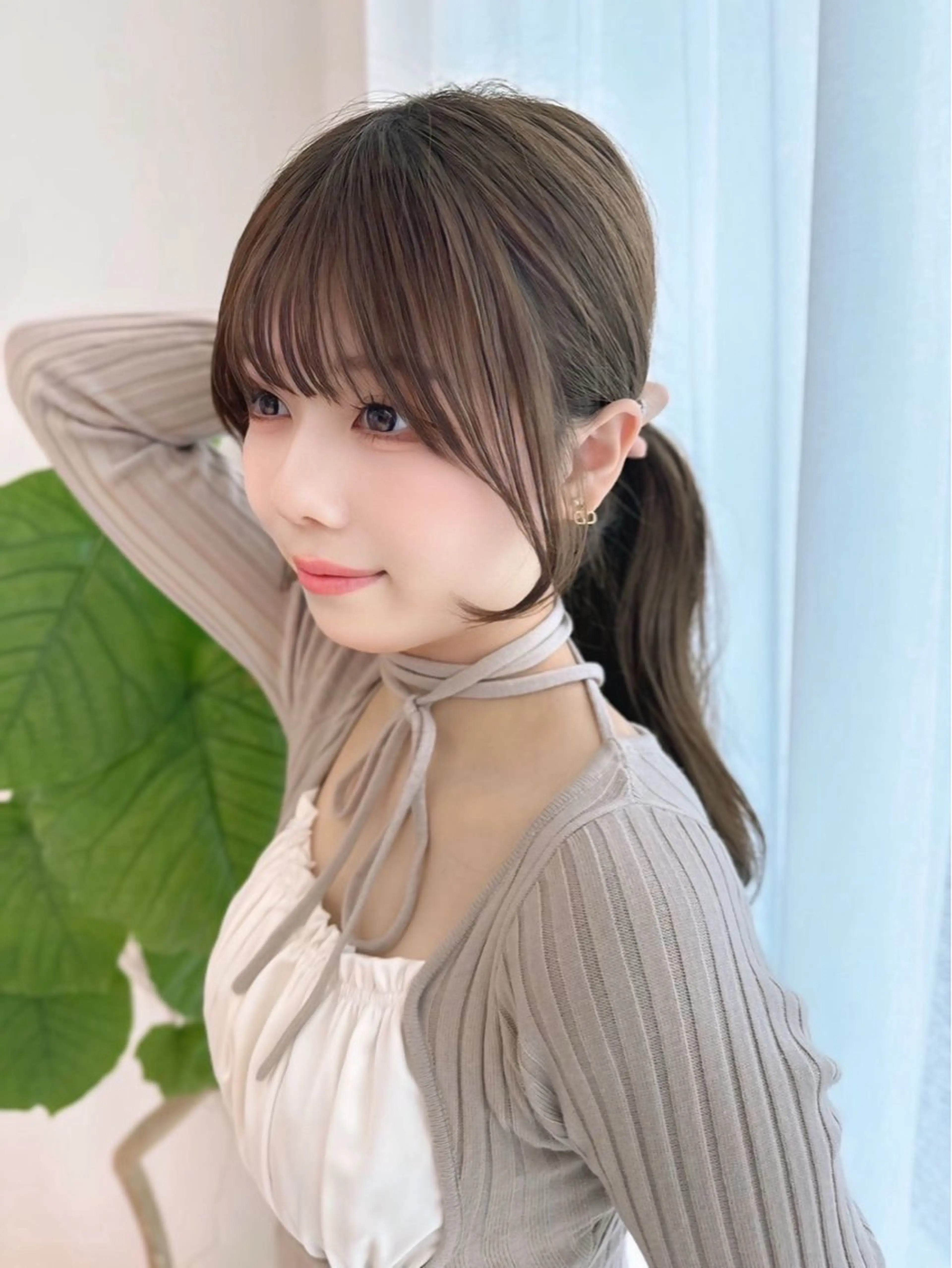 セミロング ボブ 伸ばしかけ おくれ毛 小顔カット 🌞LANA/マツパ /似合わせ/透明感のマツエク・マツパデザイン