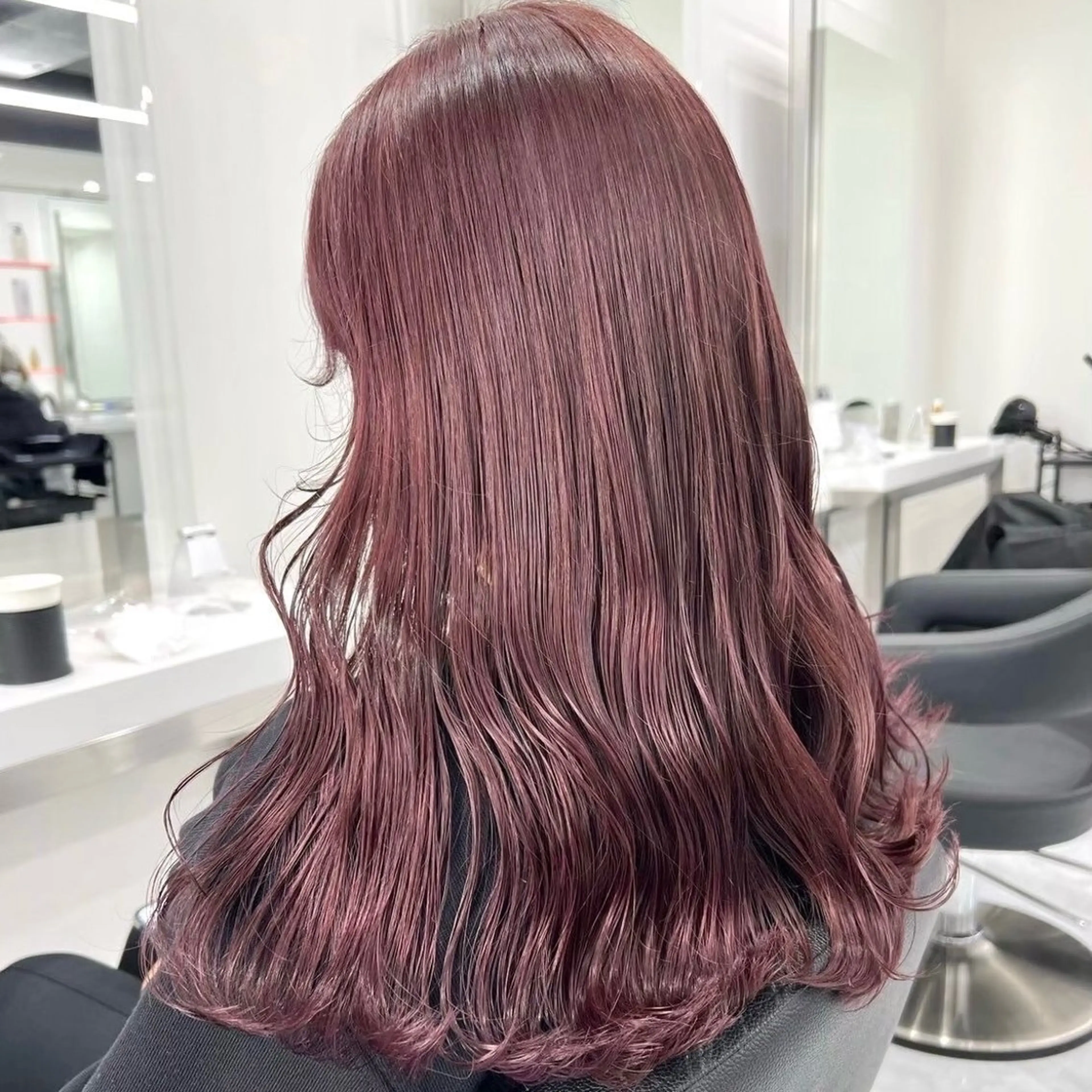 ロング カラー カット ヘアカラー トリートメント 韓国っぽ♡寒色/暗髪 🫧MOEKA🦋のヘアスタイル