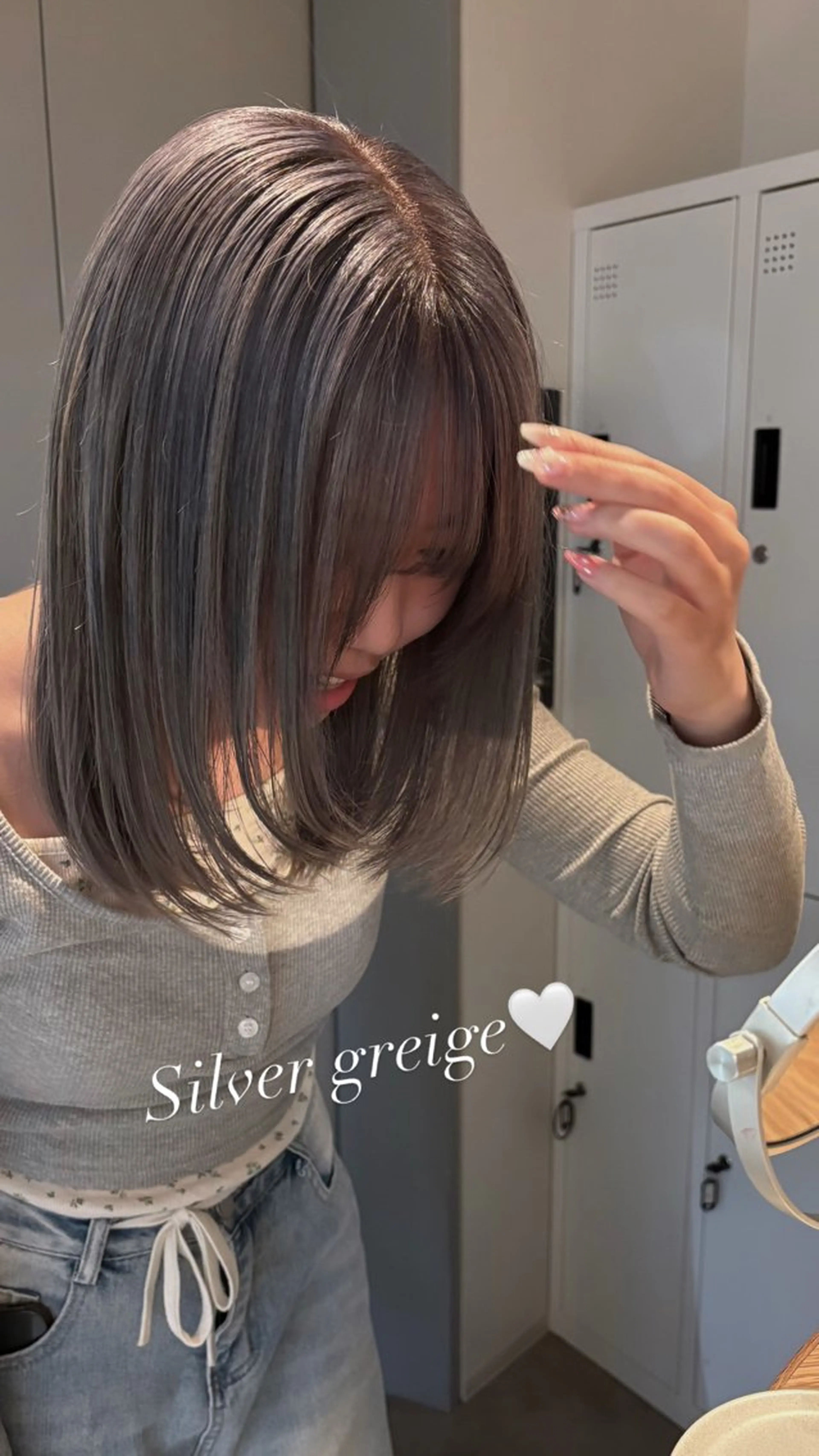 セミロング ヘアカラー 新宿/ボブ/レイヤー 縮毛矯正/SACHIのヘアスタイル