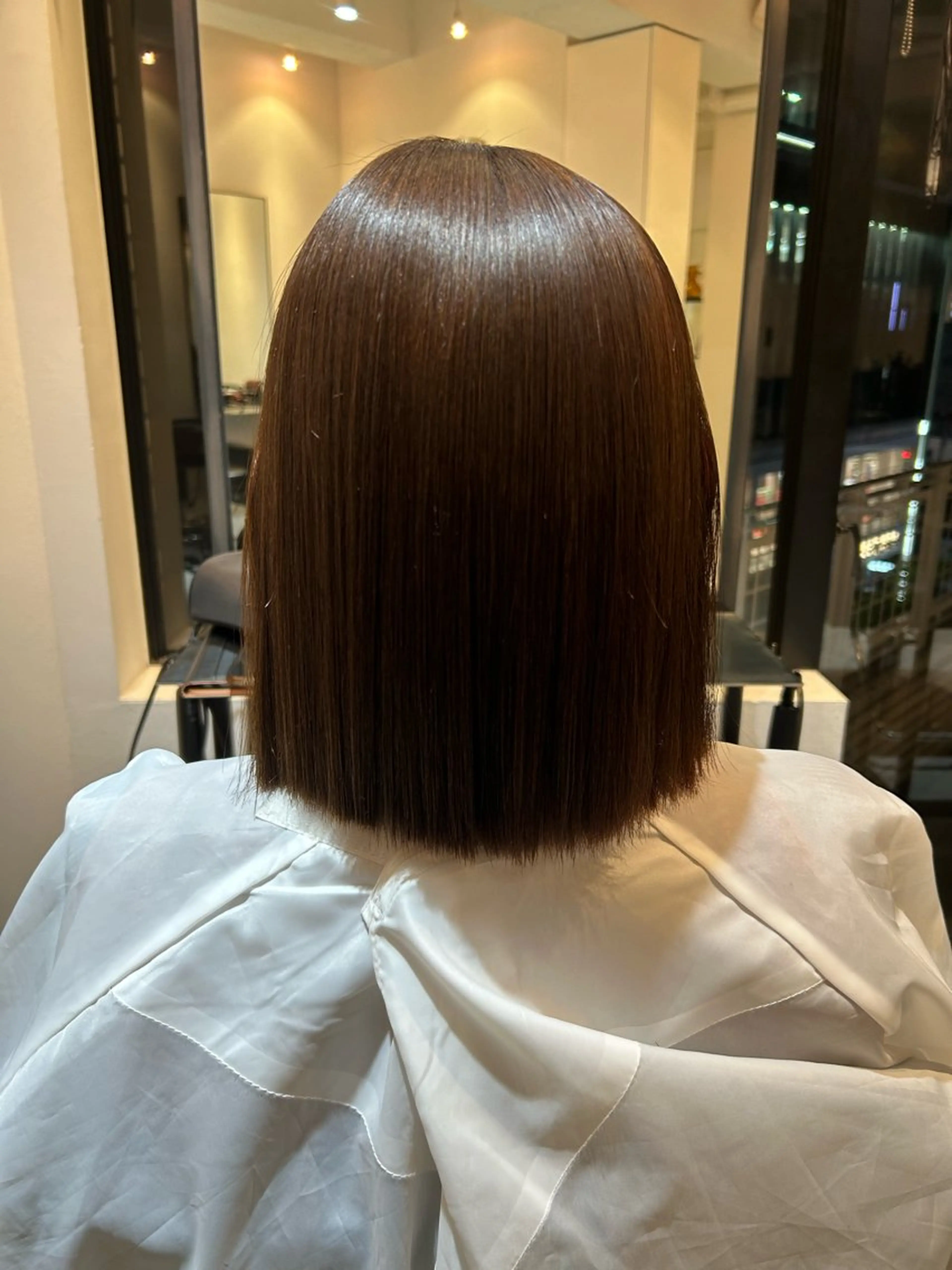 ミディアム 縮毛矯正 ダブルカラー/ 艶カラー／こうきのヘアスタイル