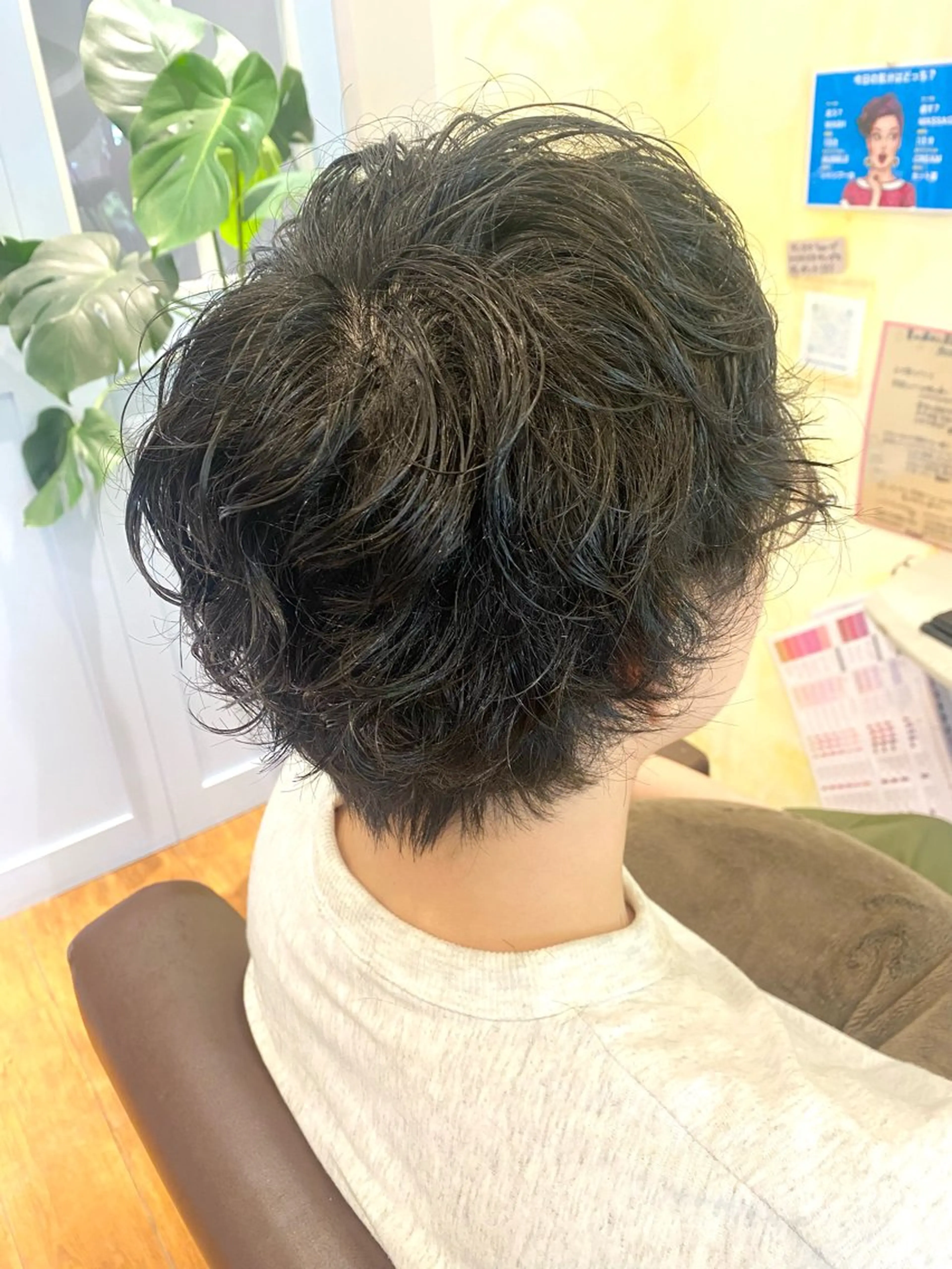 パーマ メンズ メンズウルフカット ウルフカット カット パーマ ヘアセット 吉長 彩香のヘアスタイル