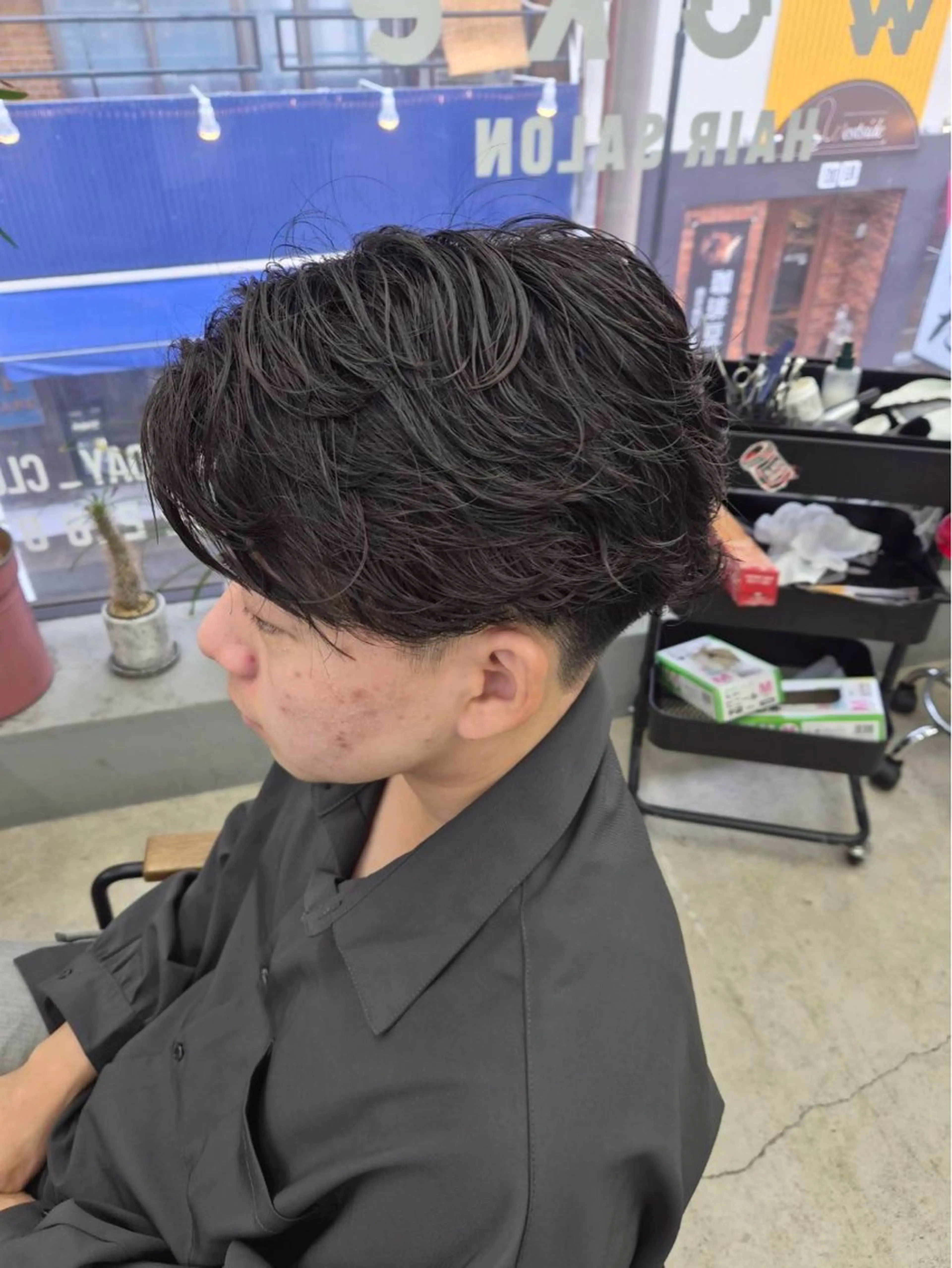 ショート パーマ カット パーマ メンズ専門サロン wokeのヘアスタイル