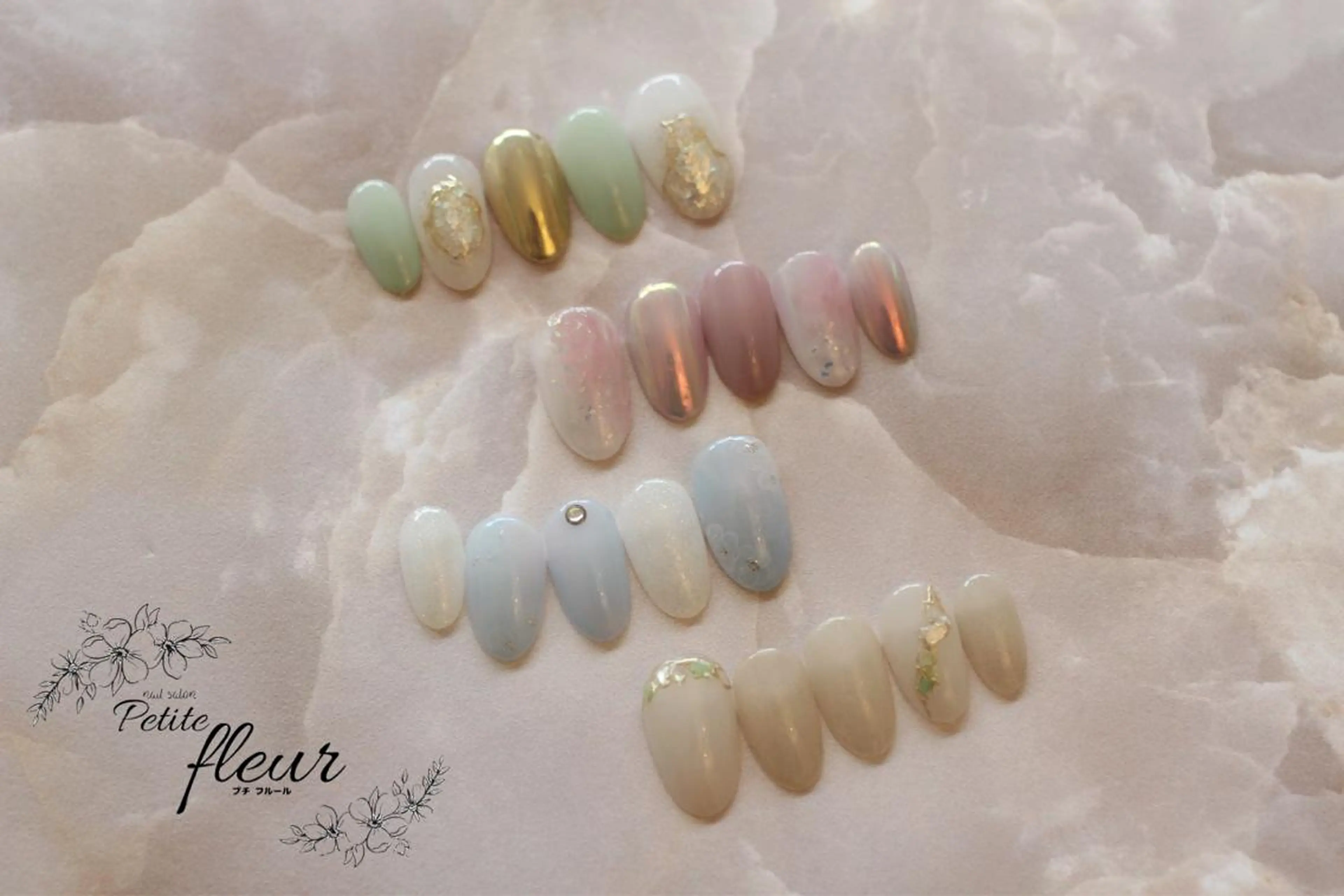 ネイル ハンドネイル ❁⃘*。Petite fleur❁⃘*りさのネイルデザイン