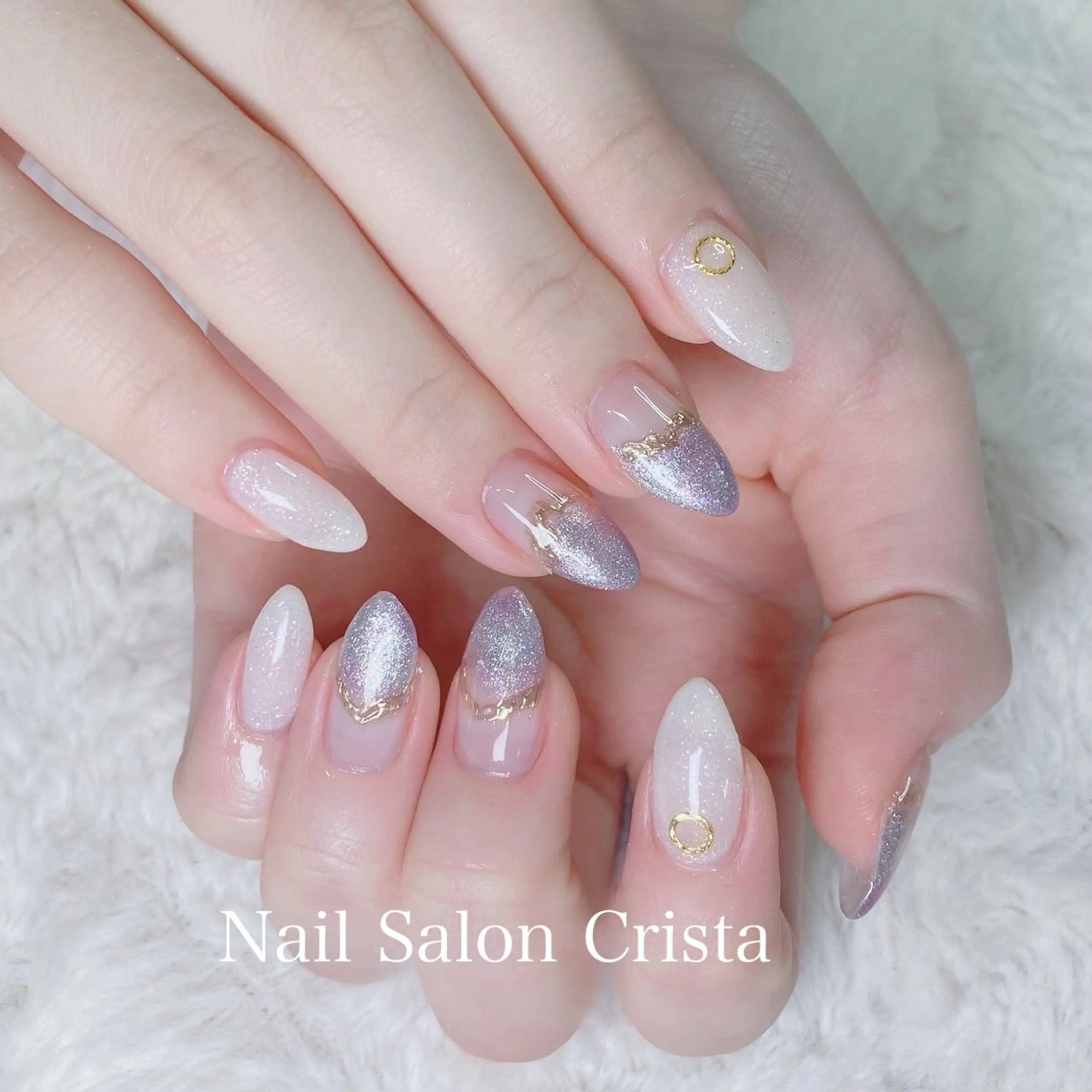 ネイル フットネイル ジェルネイル マグネットネイル オフィスネイル ワンカラーネイル NAILSALON CRISTA所属・🤍CRISTA yui🤍のネイルデザイン