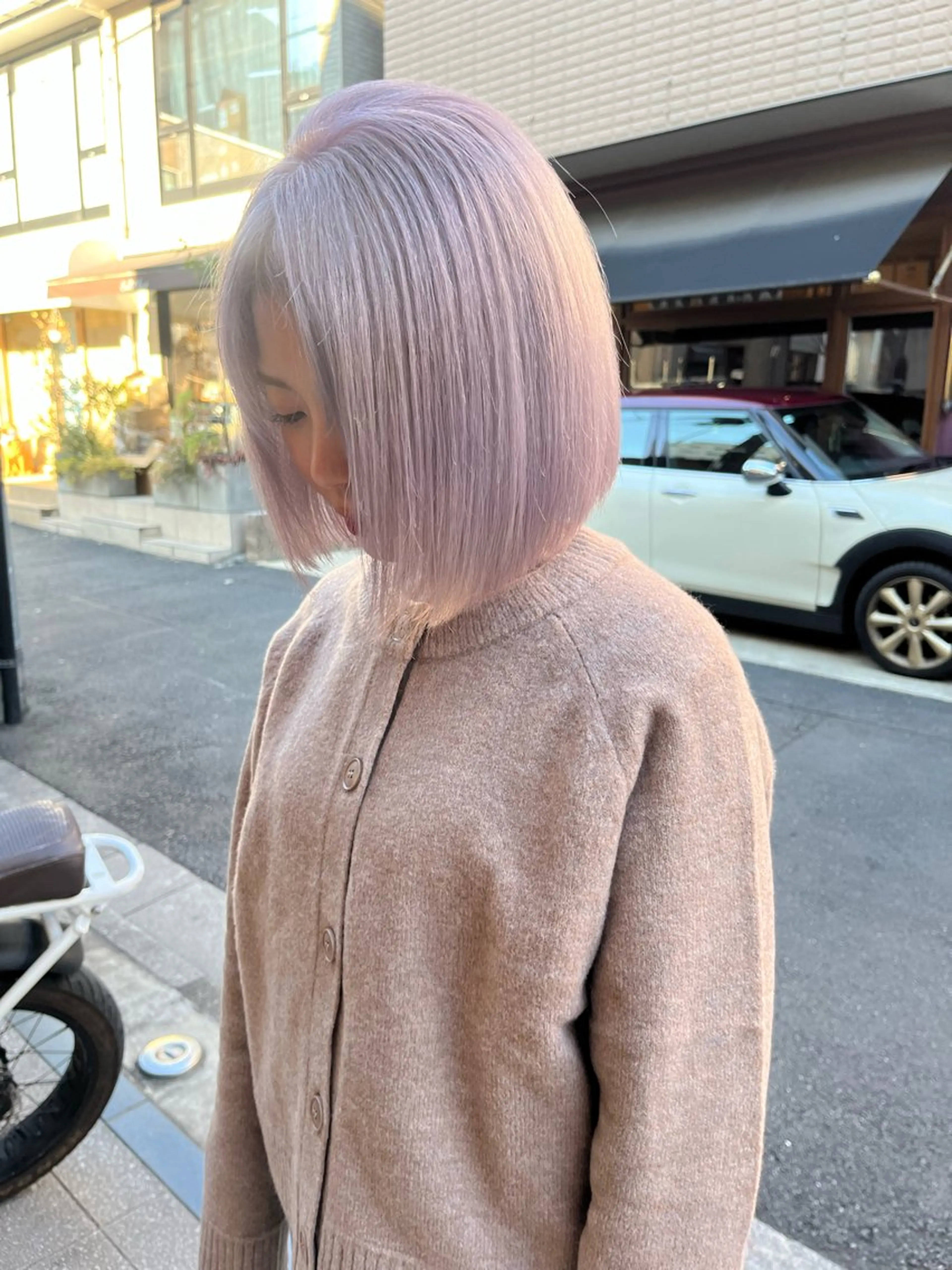 ショート カラー ヘアアレンジ ヘアカラー トリートメント ハイトーン/美髪矯正 🍃大江拓実のヘアスタイル