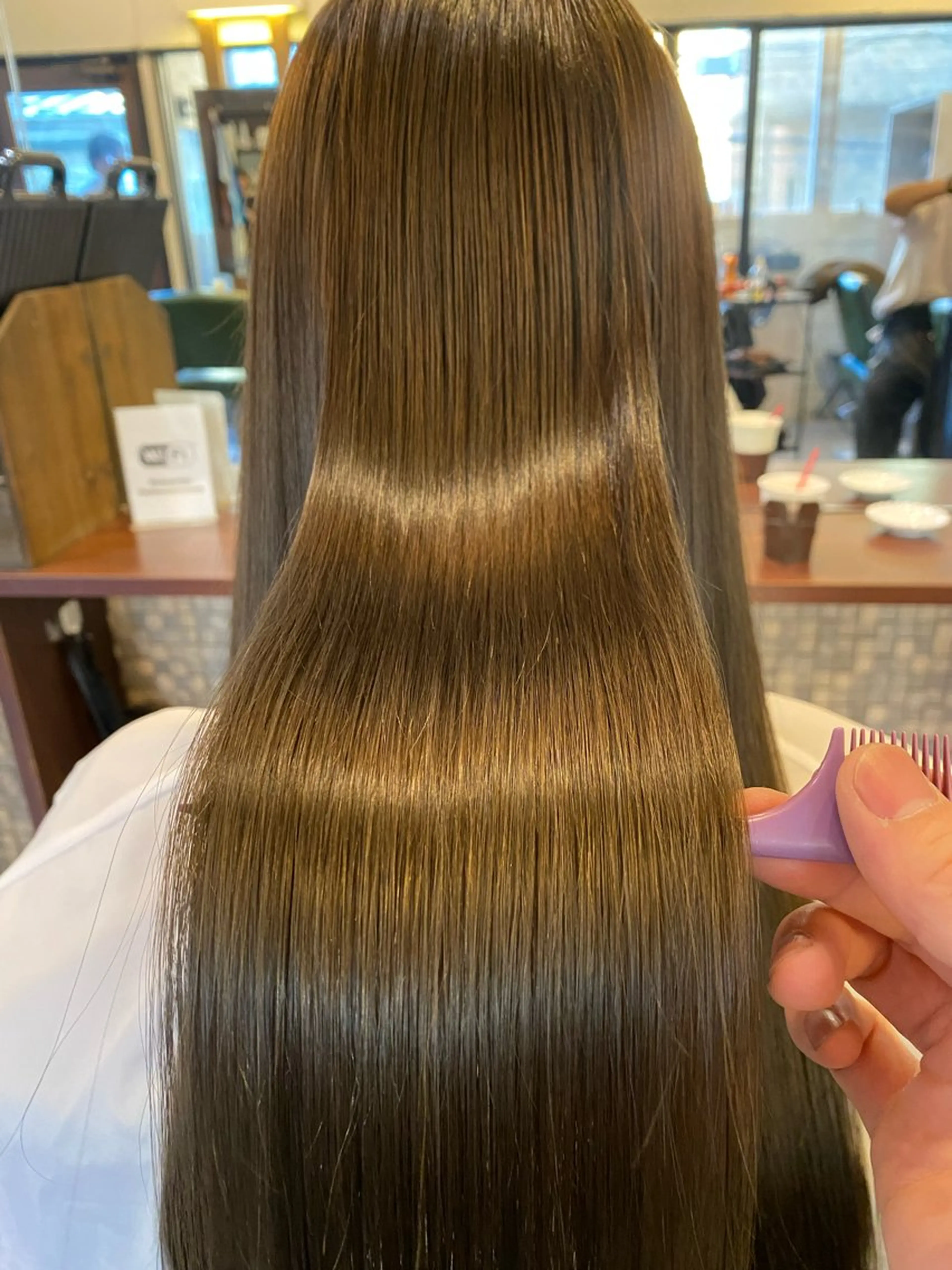 ロング カラー 透明感カラー くせ毛 髪質改善 縮毛矯正 カット ヘアカラー 縮毛矯正 トリートメント 代官山/恵比寿所属・髪質改善/縮毛矯正 専門　代官山/恵比寿のヘアスタイル