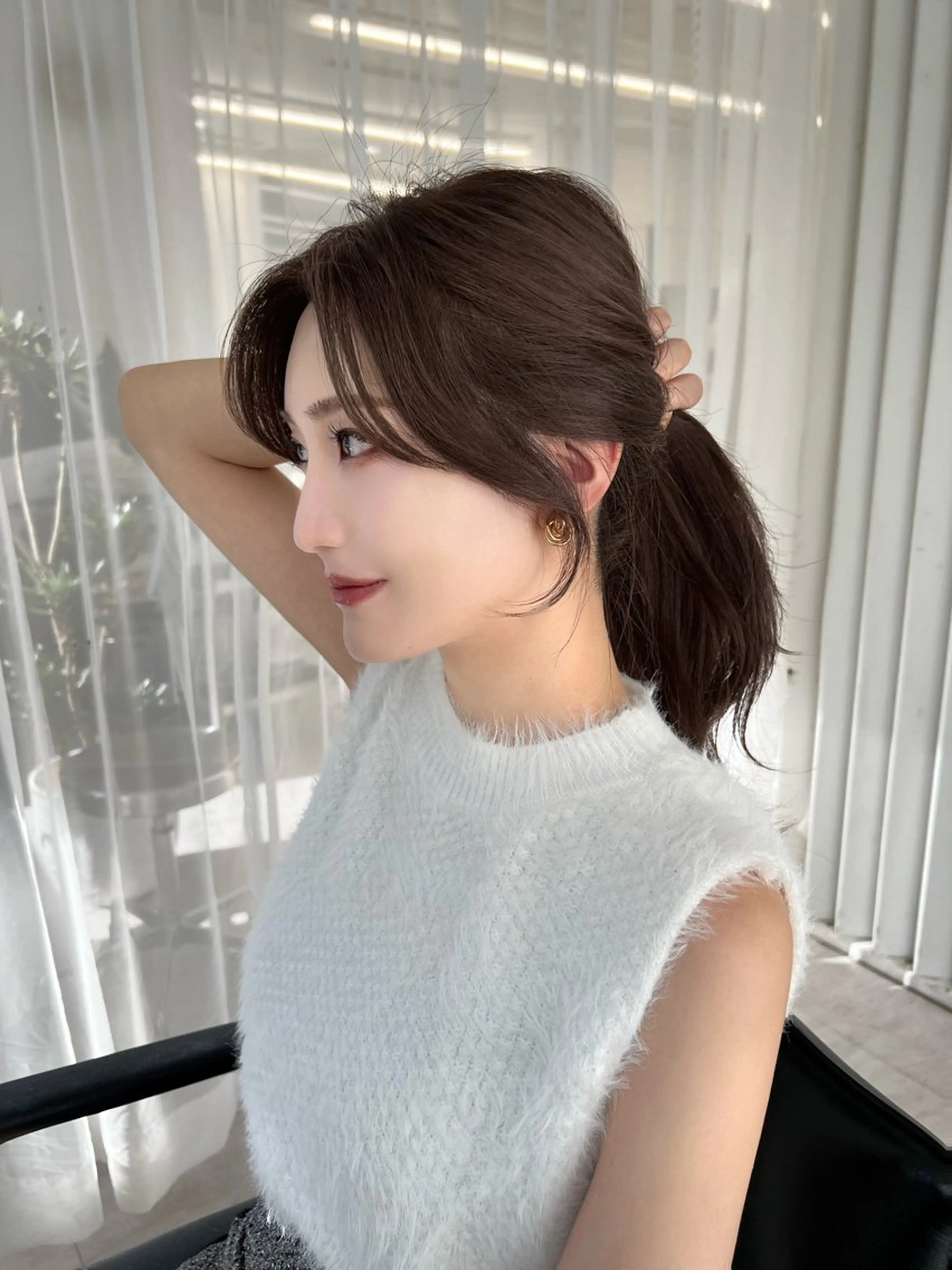 セミロング 映える顔まわり/前髪 特化 💗 ユキマのヘアスタイル