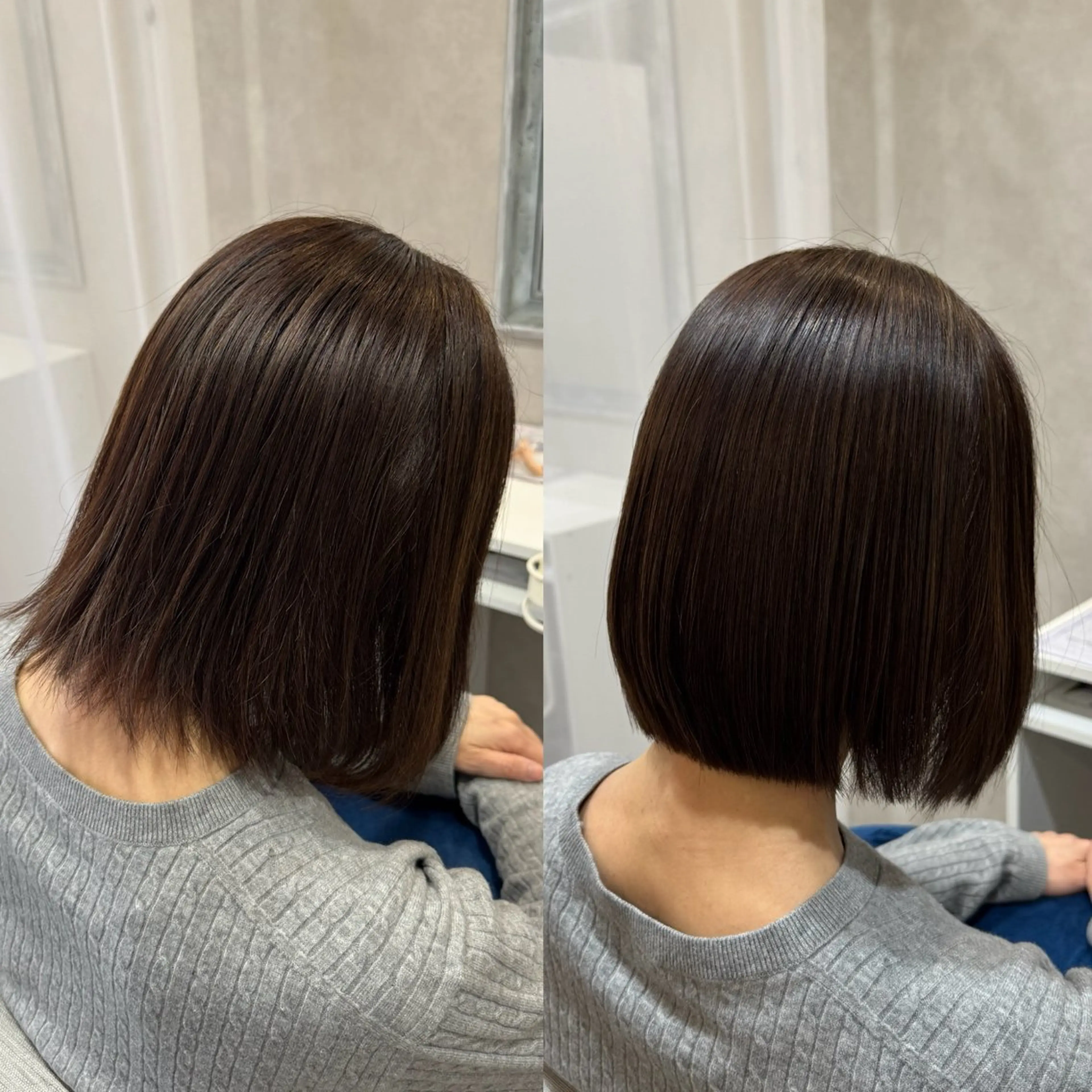 ショート 髪質改善 カット 縮毛矯正 トリートメント 艶髪/白髪ぼかし ヘッドスパ/大野結菜のヘアスタイル