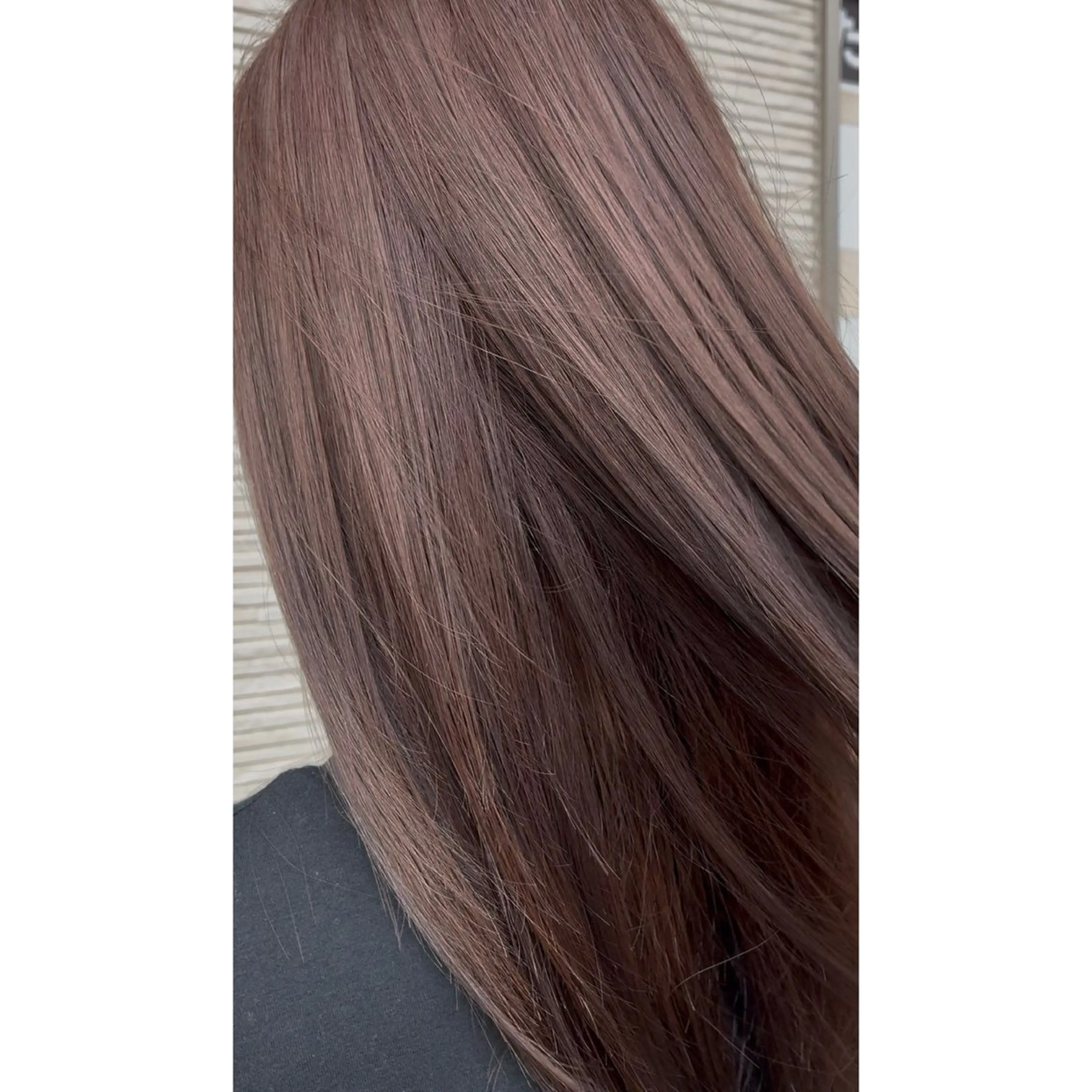 セミロング カラー 透明感カラー グレージュ パープルカラー トリートメント ヘアカラー Saya/郡山 /透明感/艶カラーのヘアスタイル