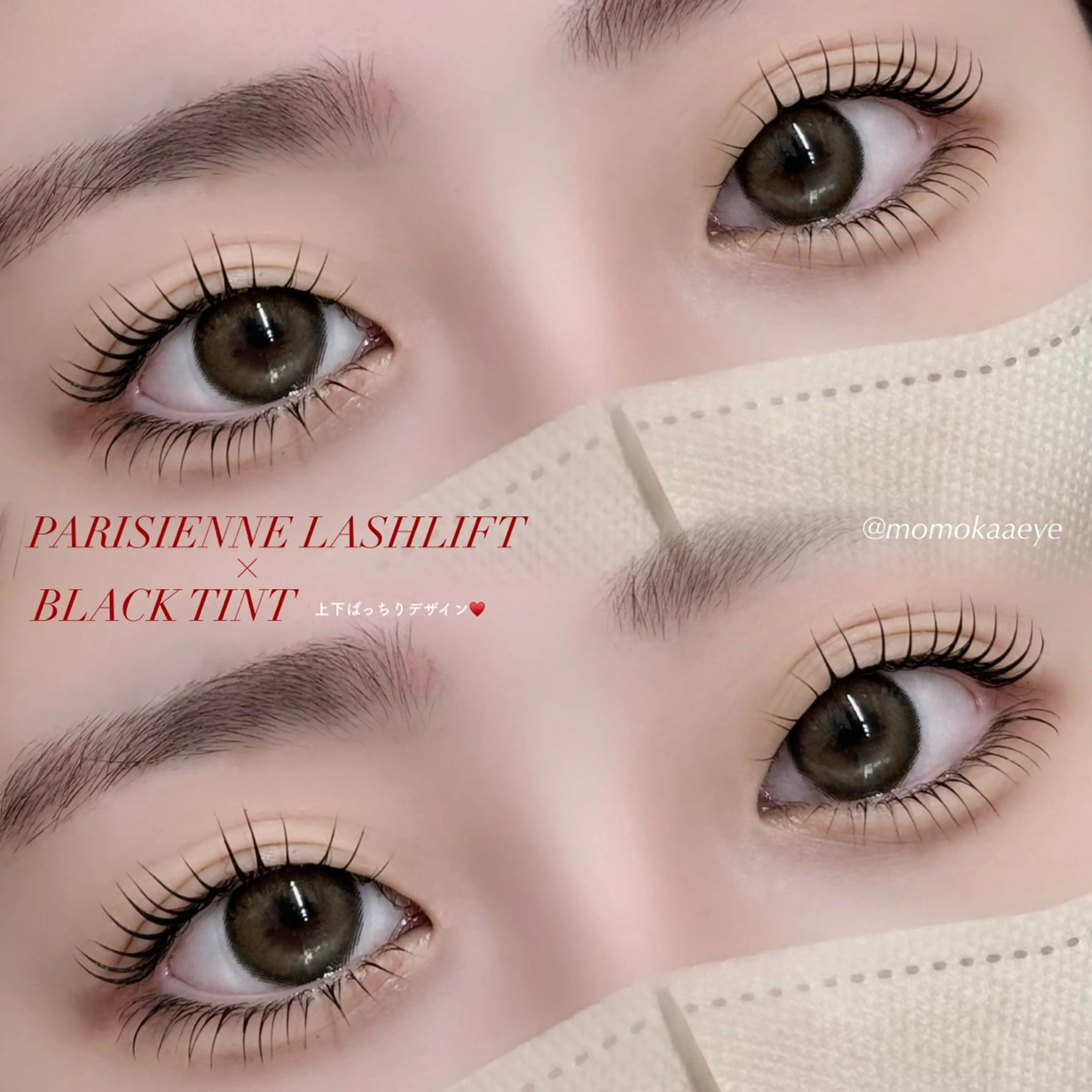 【上下】ラッシュリフトorパリジェンヌラッシュリフト&ブラックティント付き📰♥️の写真