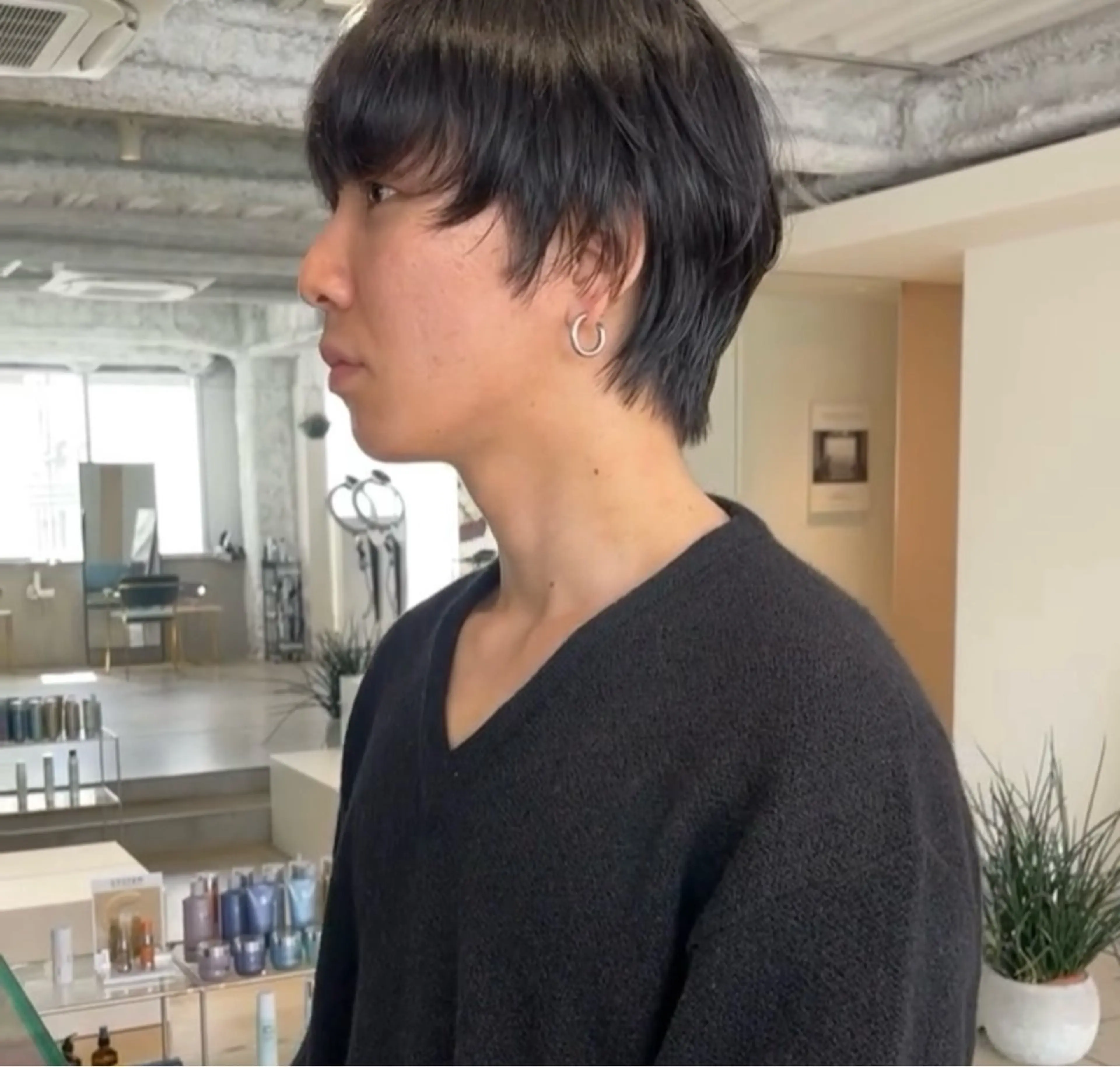 ショート カット パーマ oma　袮次金 鈴香のヘアスタイル